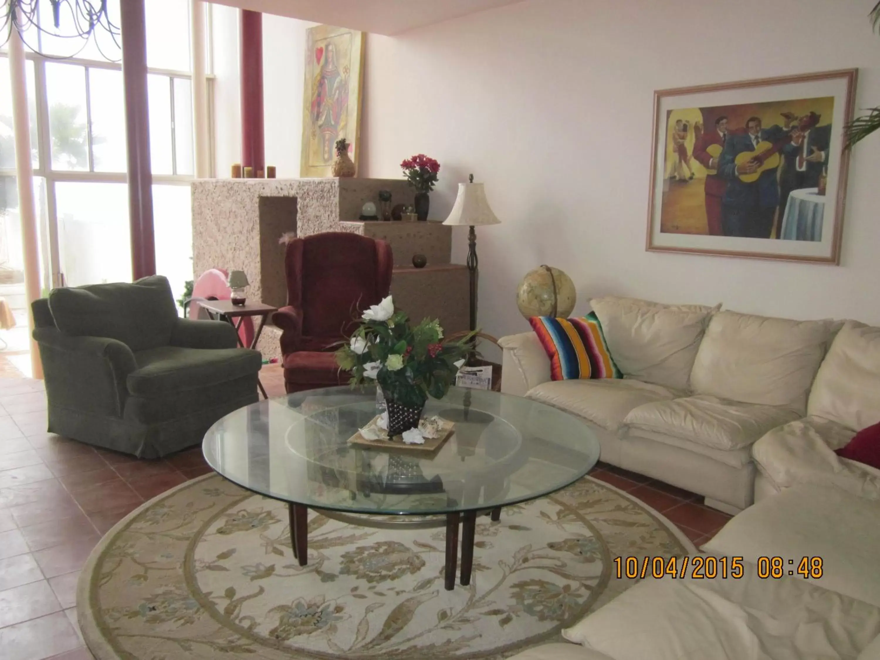 Living room, Seating Area in Hacienda Rancho Santini