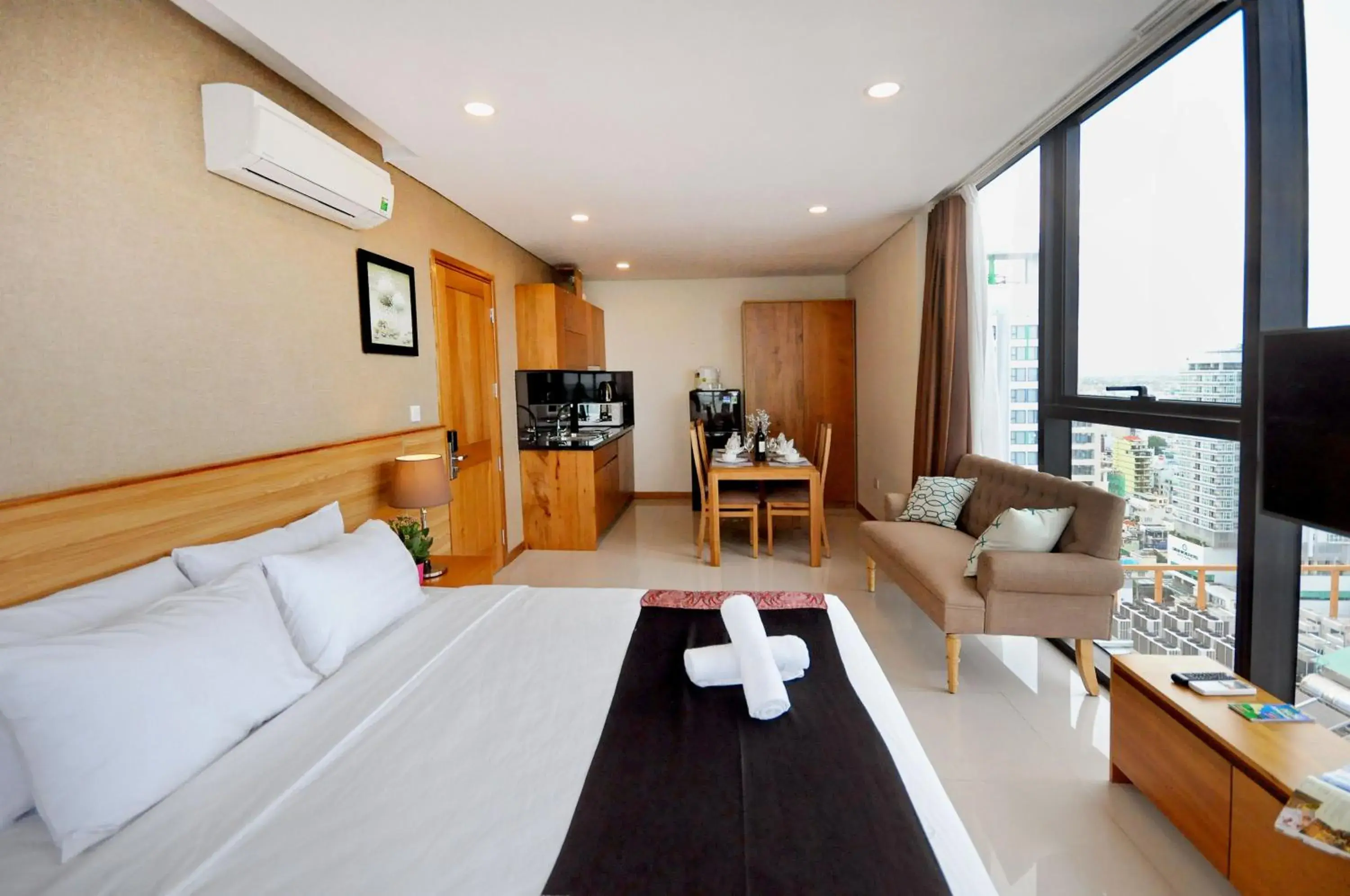 Bedroom in Holi Beach Hotel & Apartments