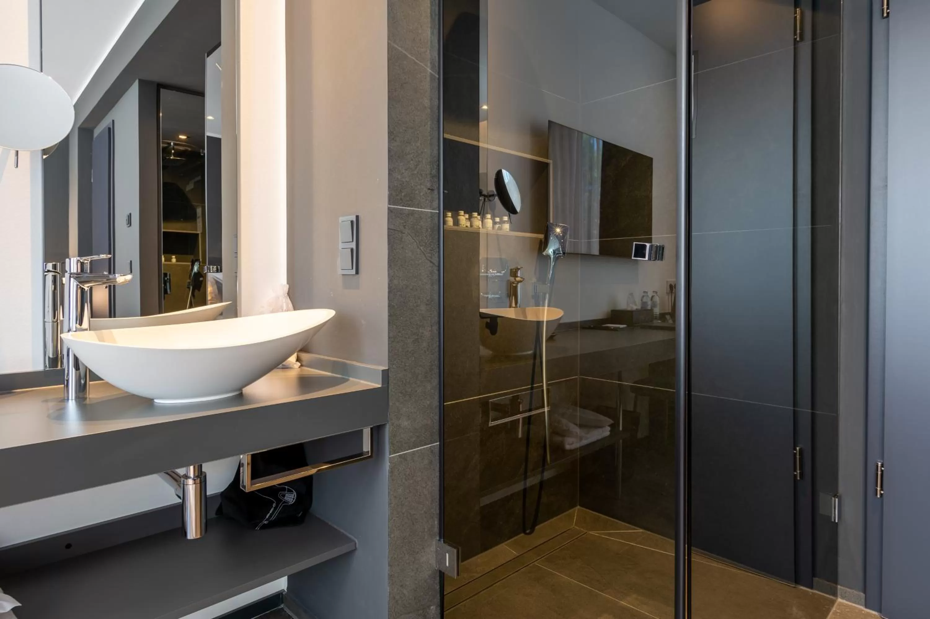 Shower in Sellmann´s Boutique Hotel