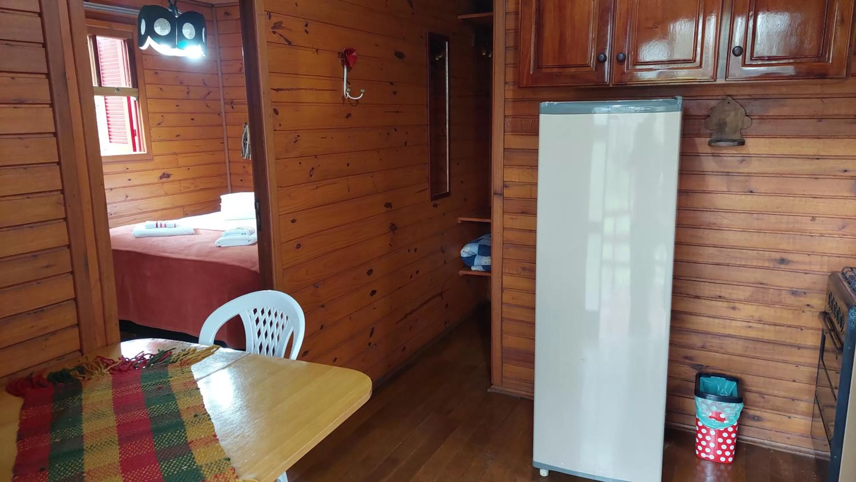 Bed in Pousada da Chacara