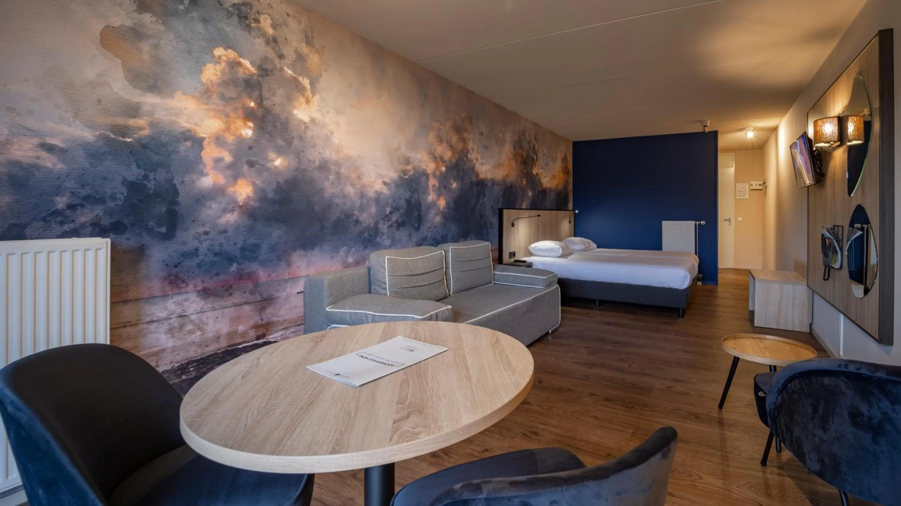 Bedroom, Bed in Fletcher Hotel Restaurant Zeeduin