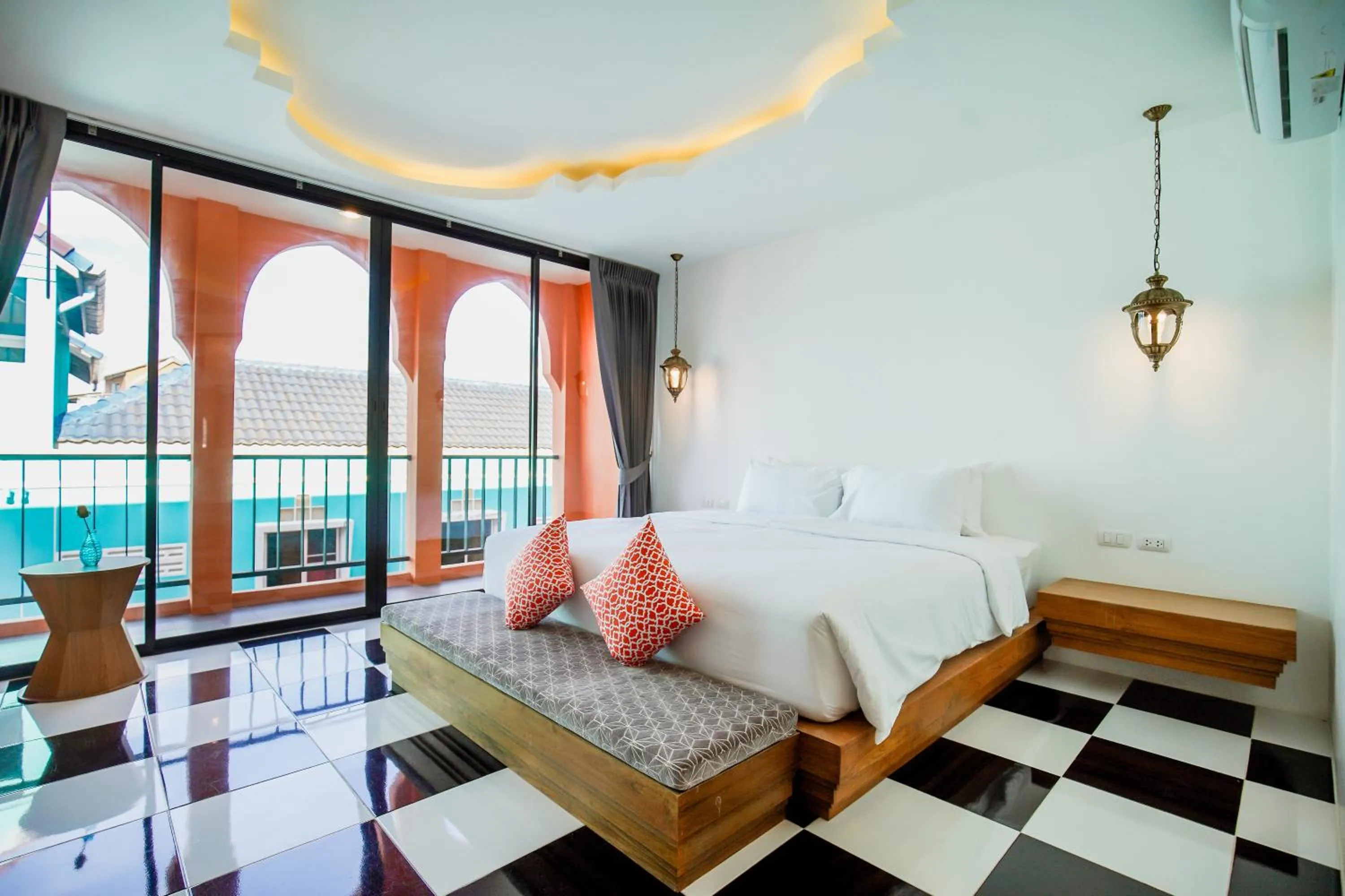 Bedroom, Bed in Khaleej Mass Hotel Patong