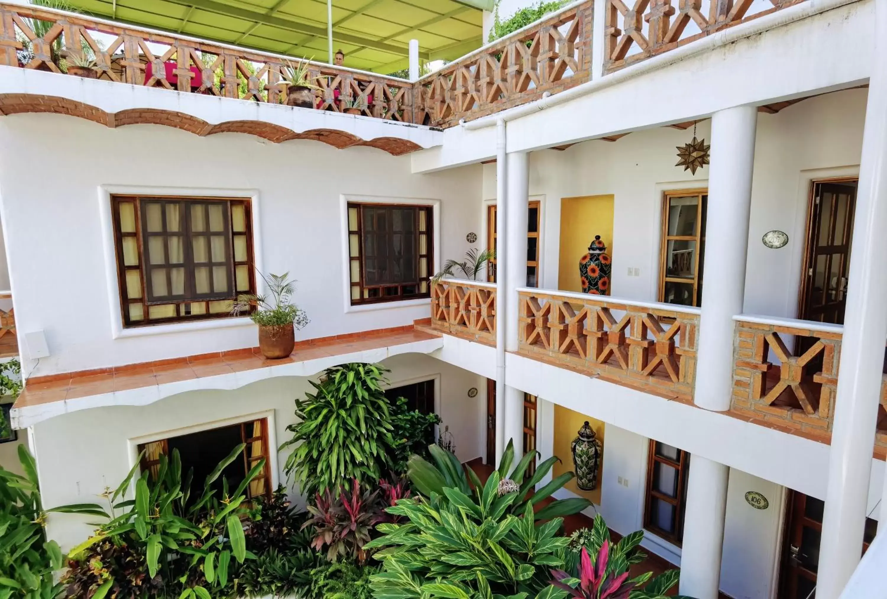 Property building, Balcony/Terrace in Hotelito Los Sueños