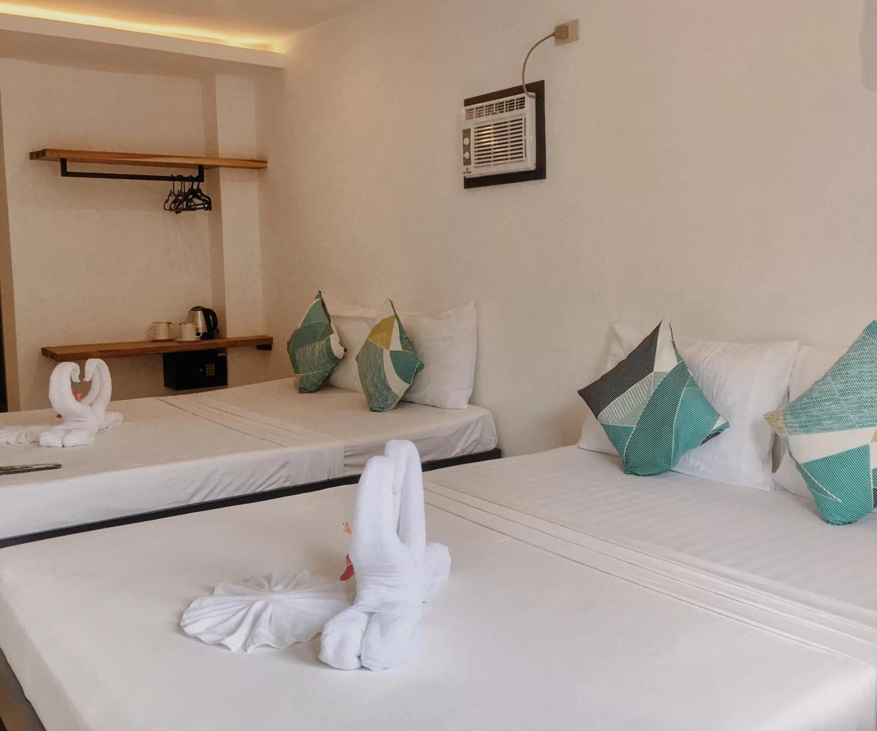 Bed in Palmera El Nido Inn