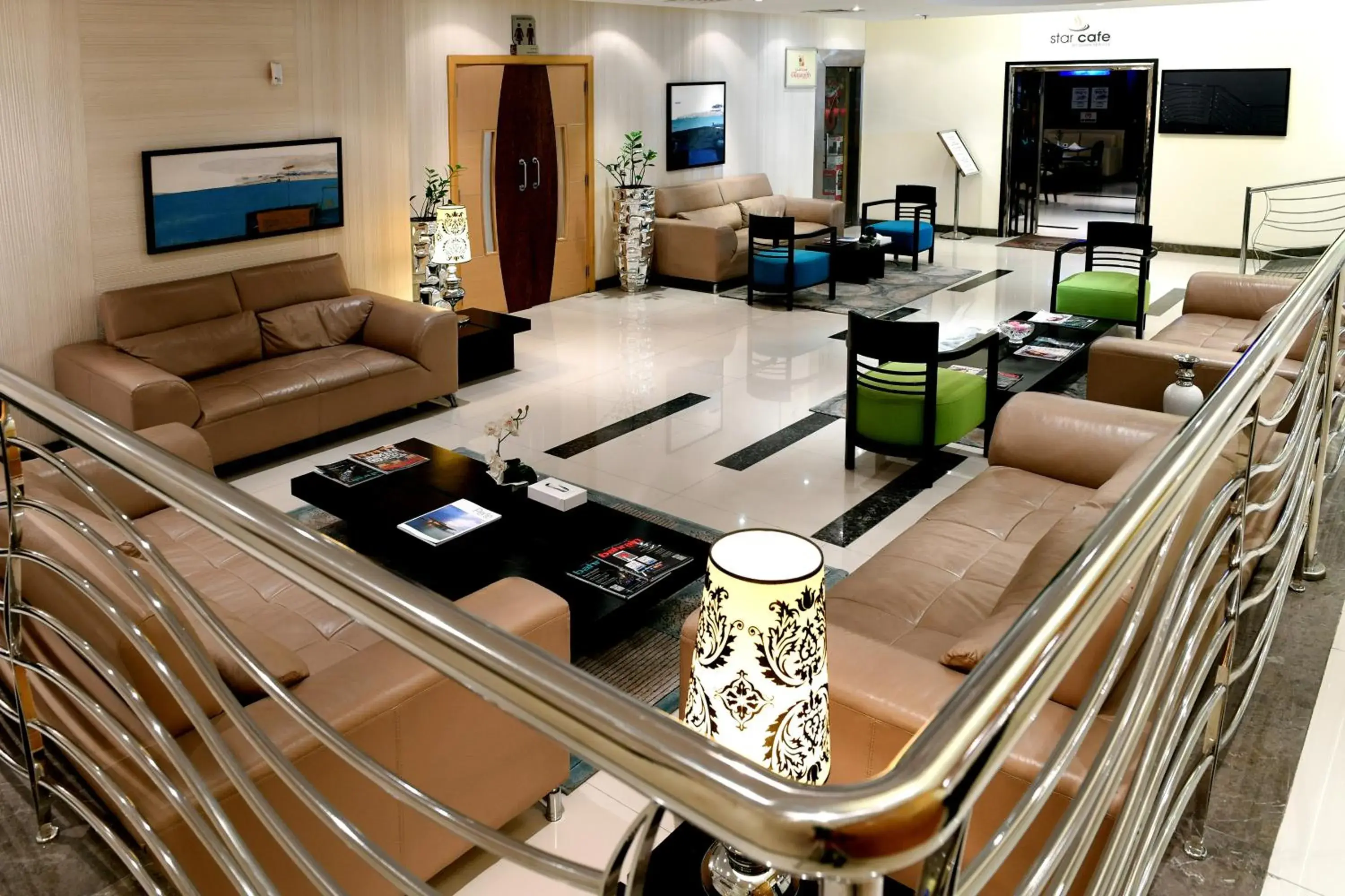 Lobby or reception, Lounge/Bar in Al Olaya Suites Hotel