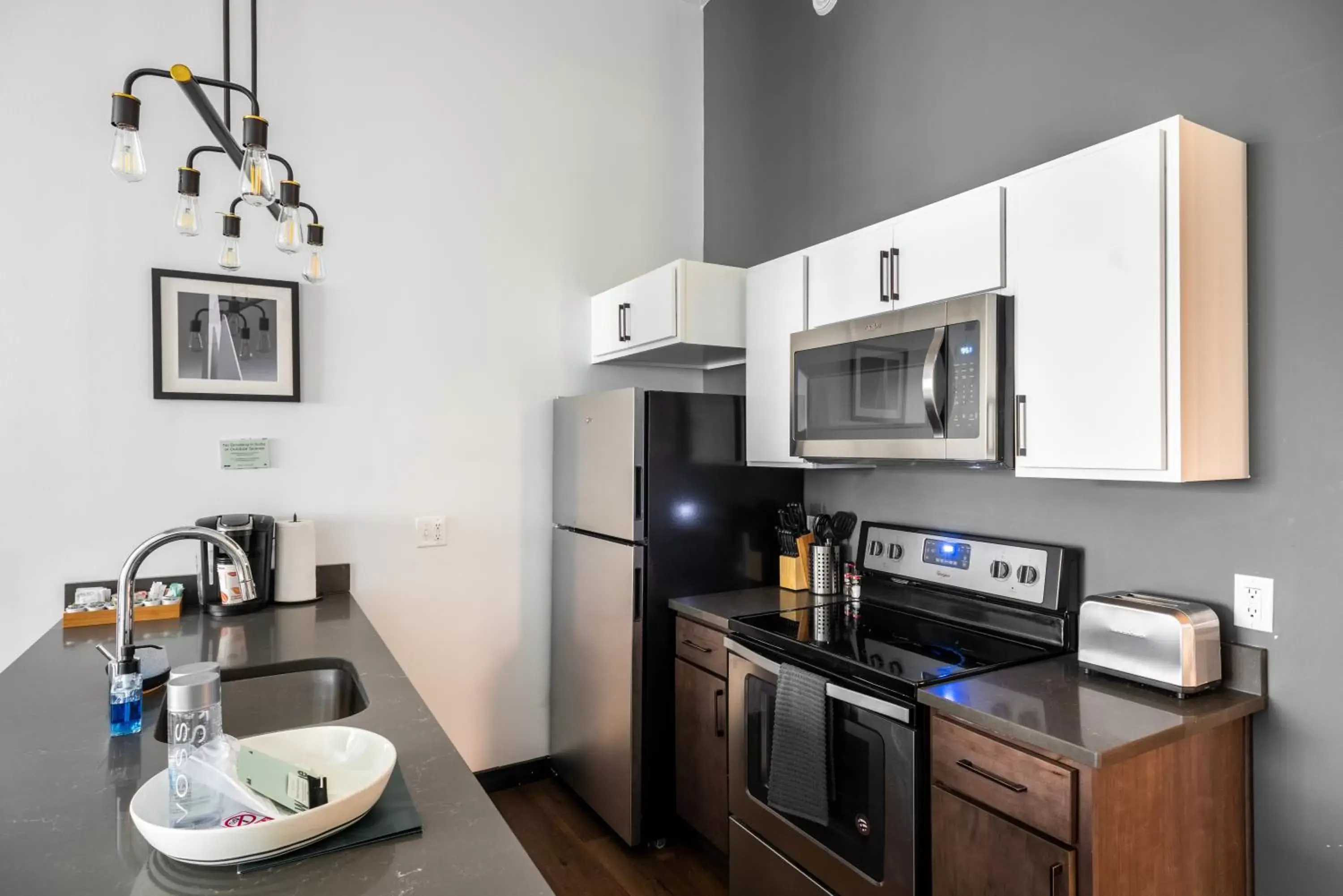 Kitchen or kitchenette, Kitchen/Kitchenette in Mint House Detroit - Times Square