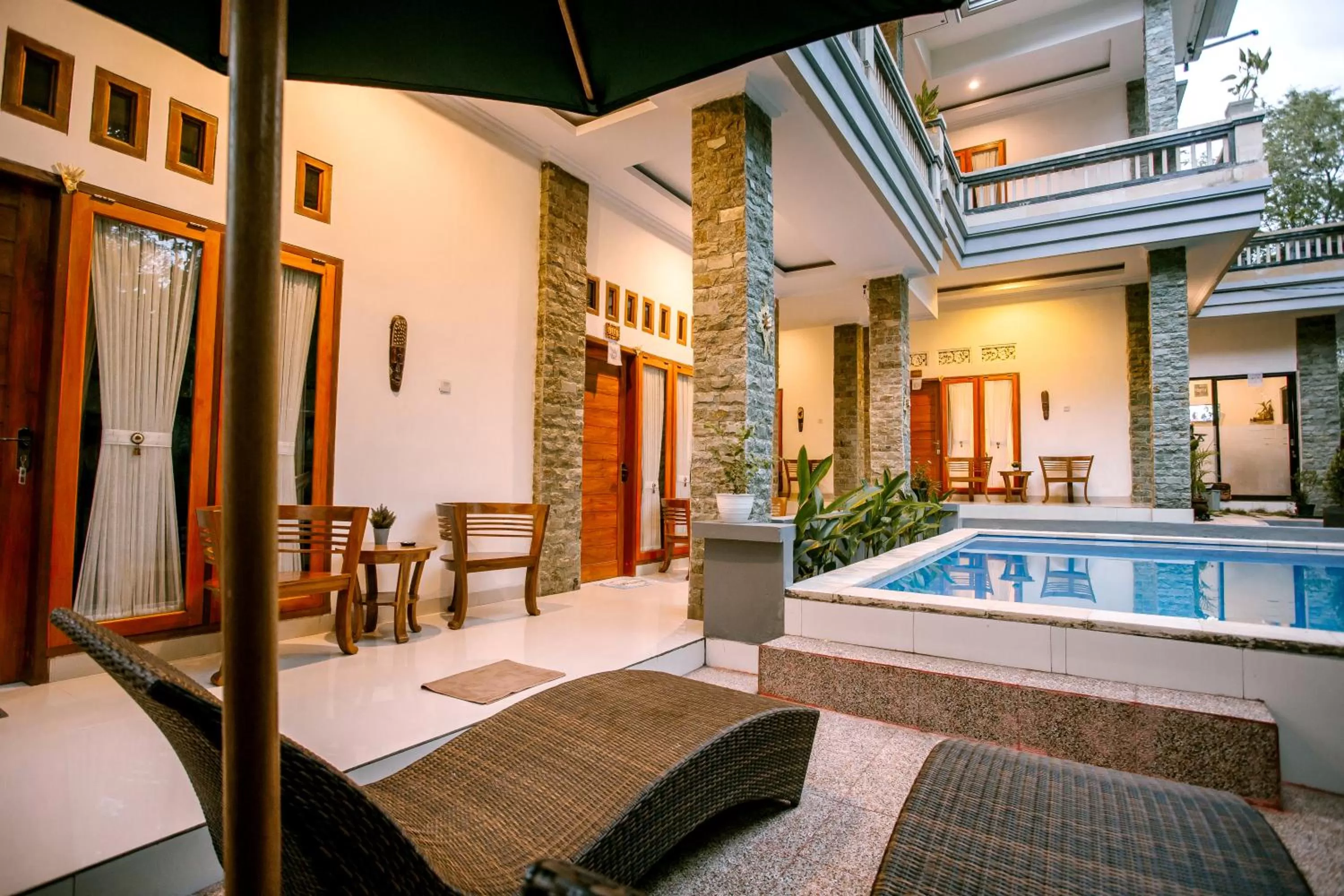 Swimming pool in The Puncak Santhi Inn