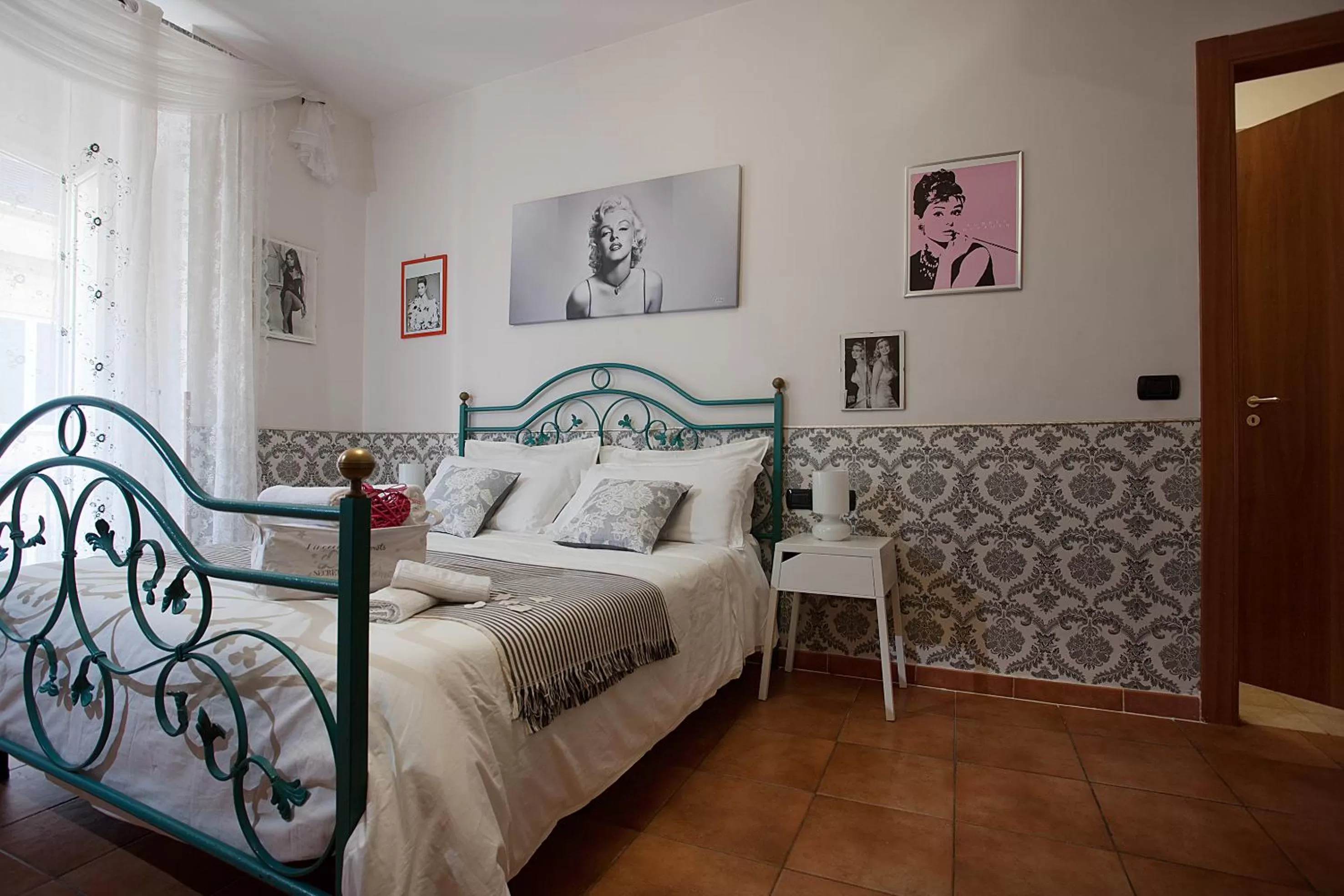 Decorative detail, Bed in Hotel Cineholiday