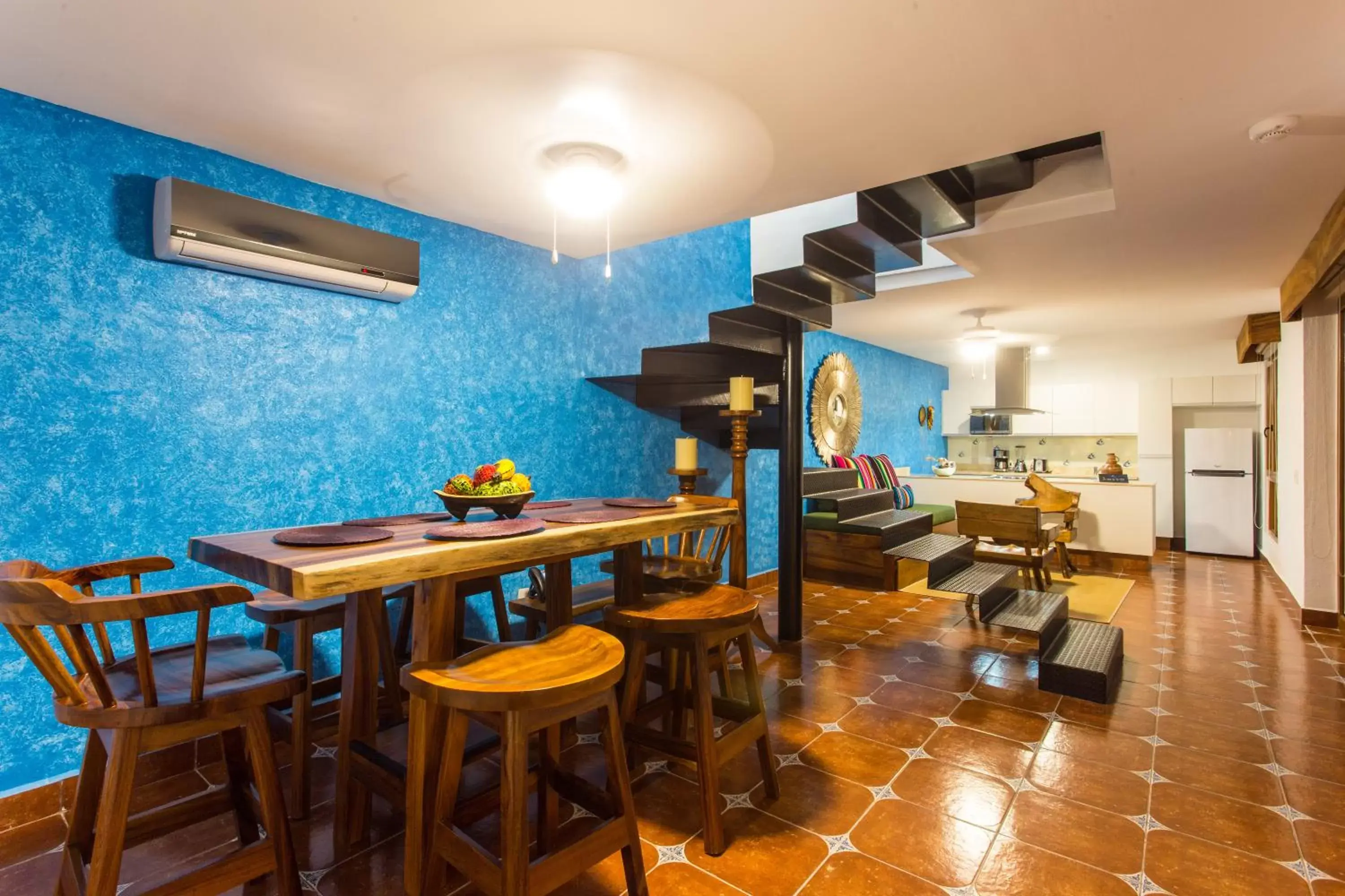 Dining area in El Pueblito de Sayulita