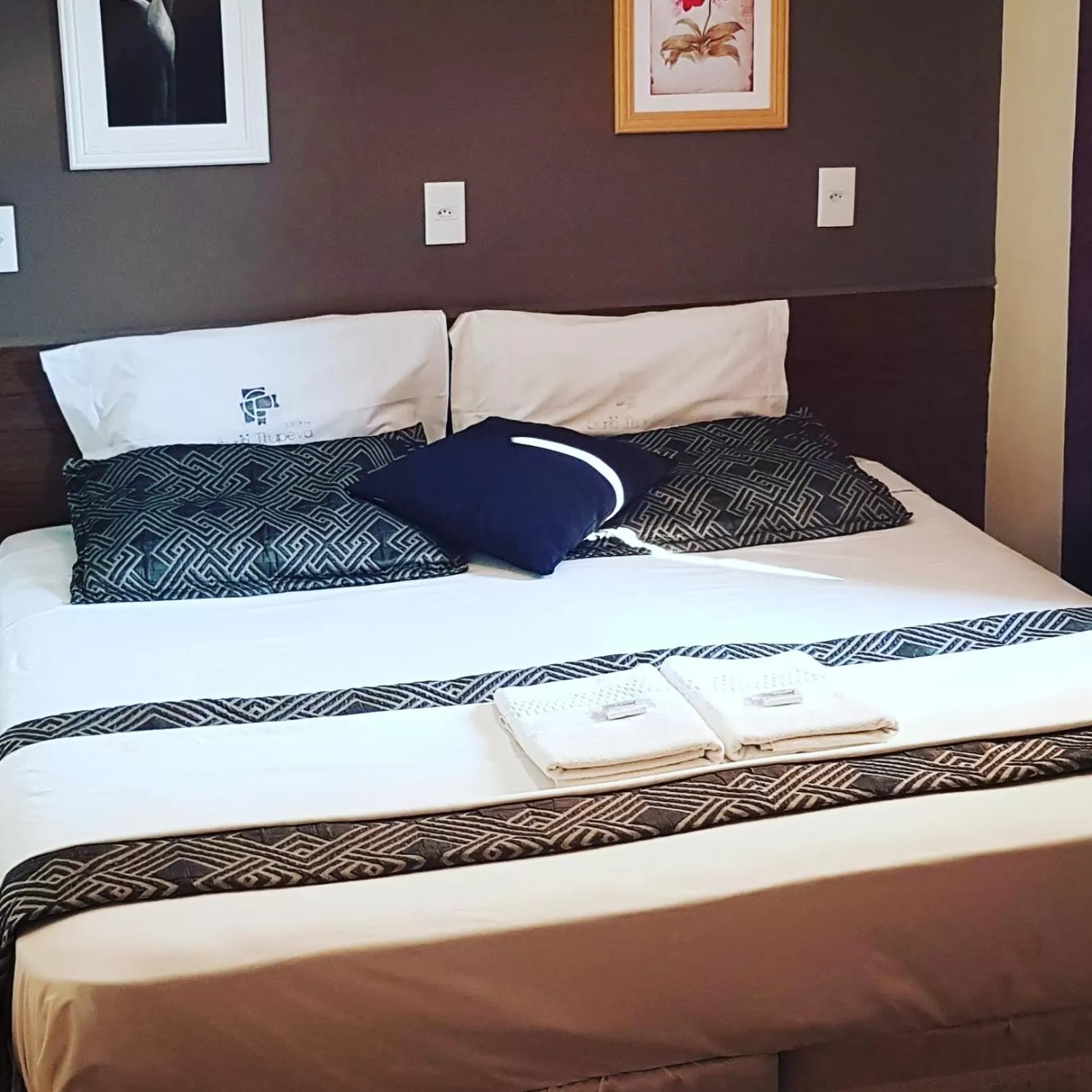 Bed in Hotel Buriti Itupeva