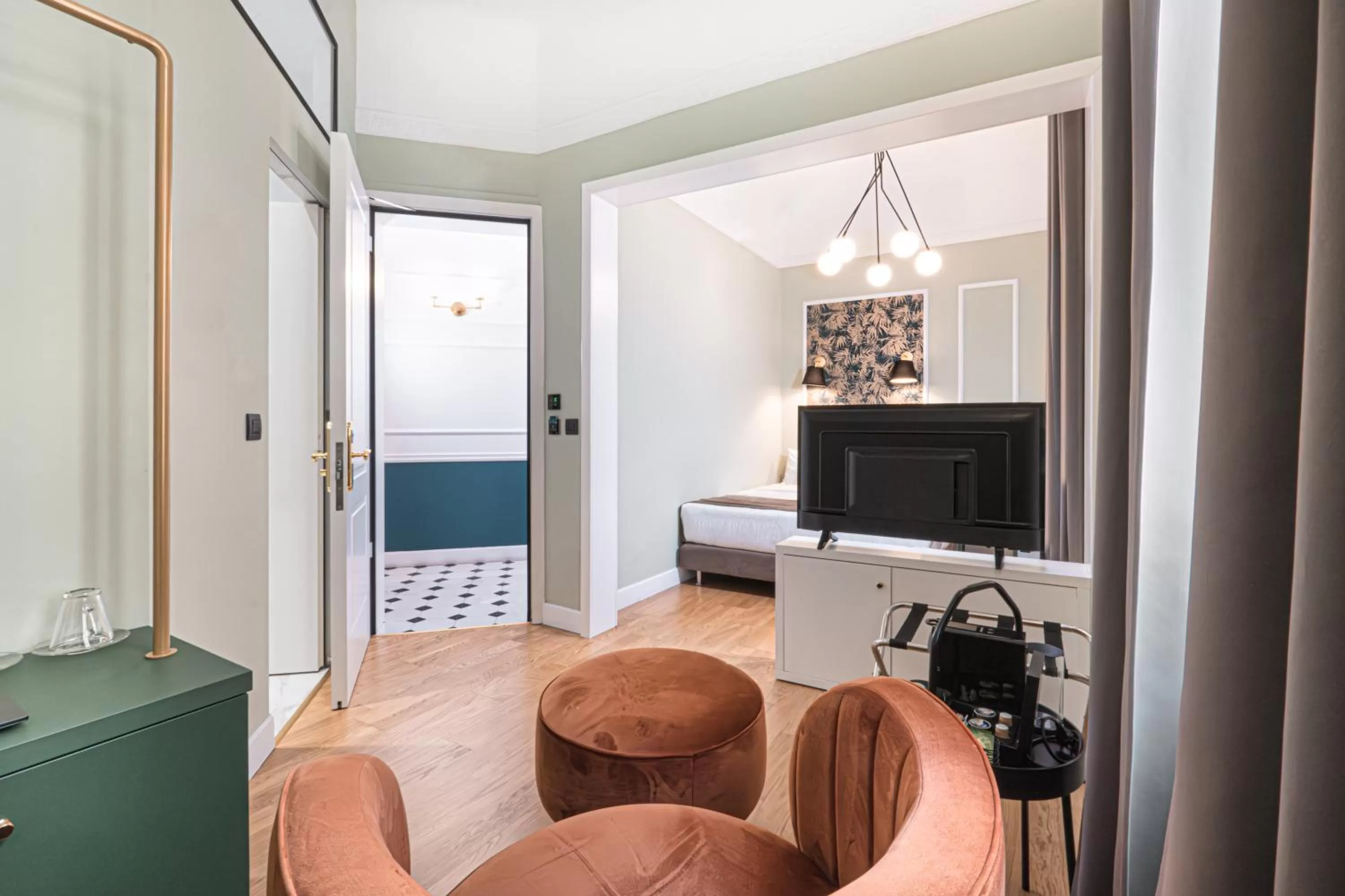 Bed in Belle Epoque Suites