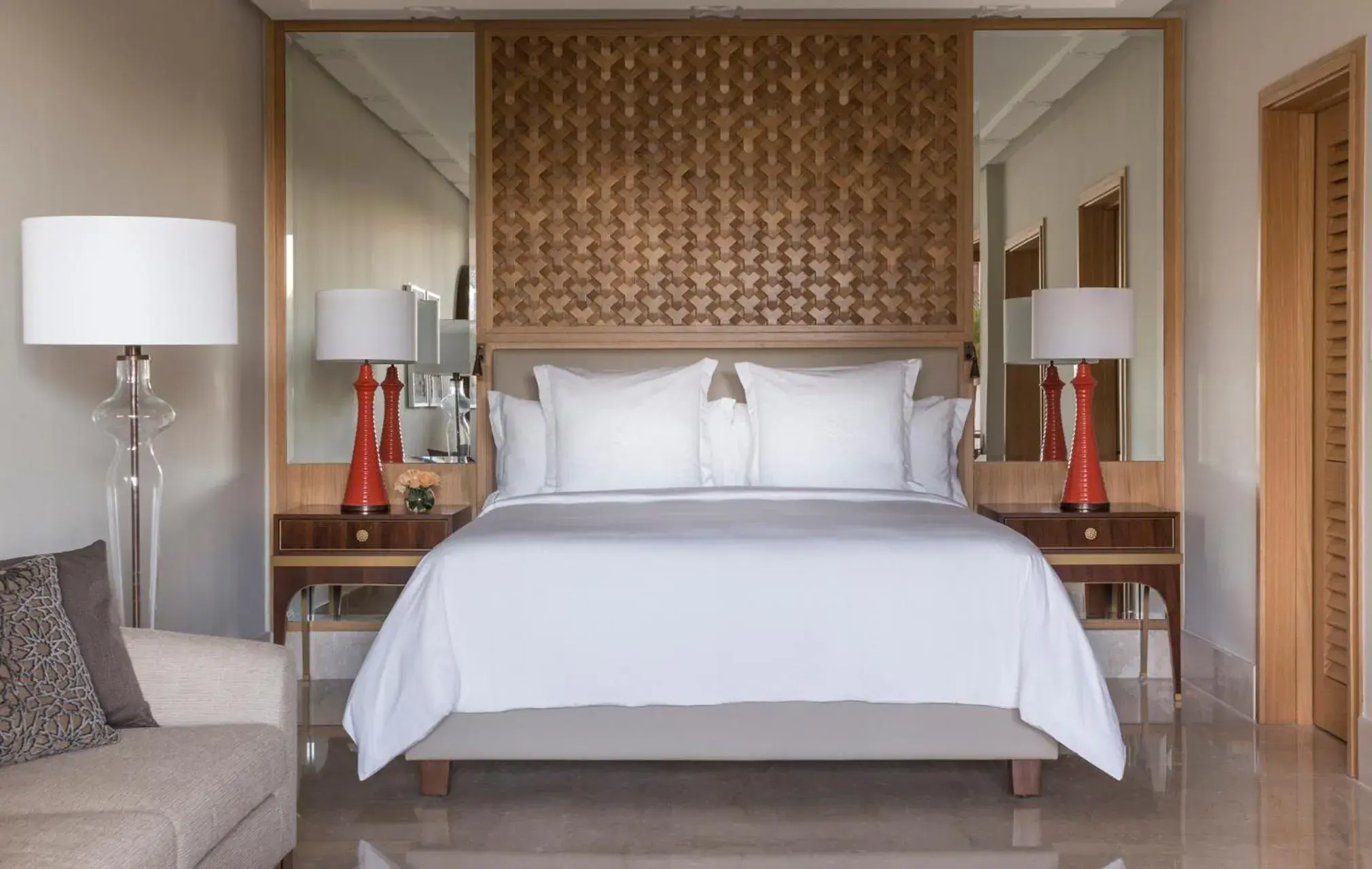 Bed in Four Seasons Hotel Tunis