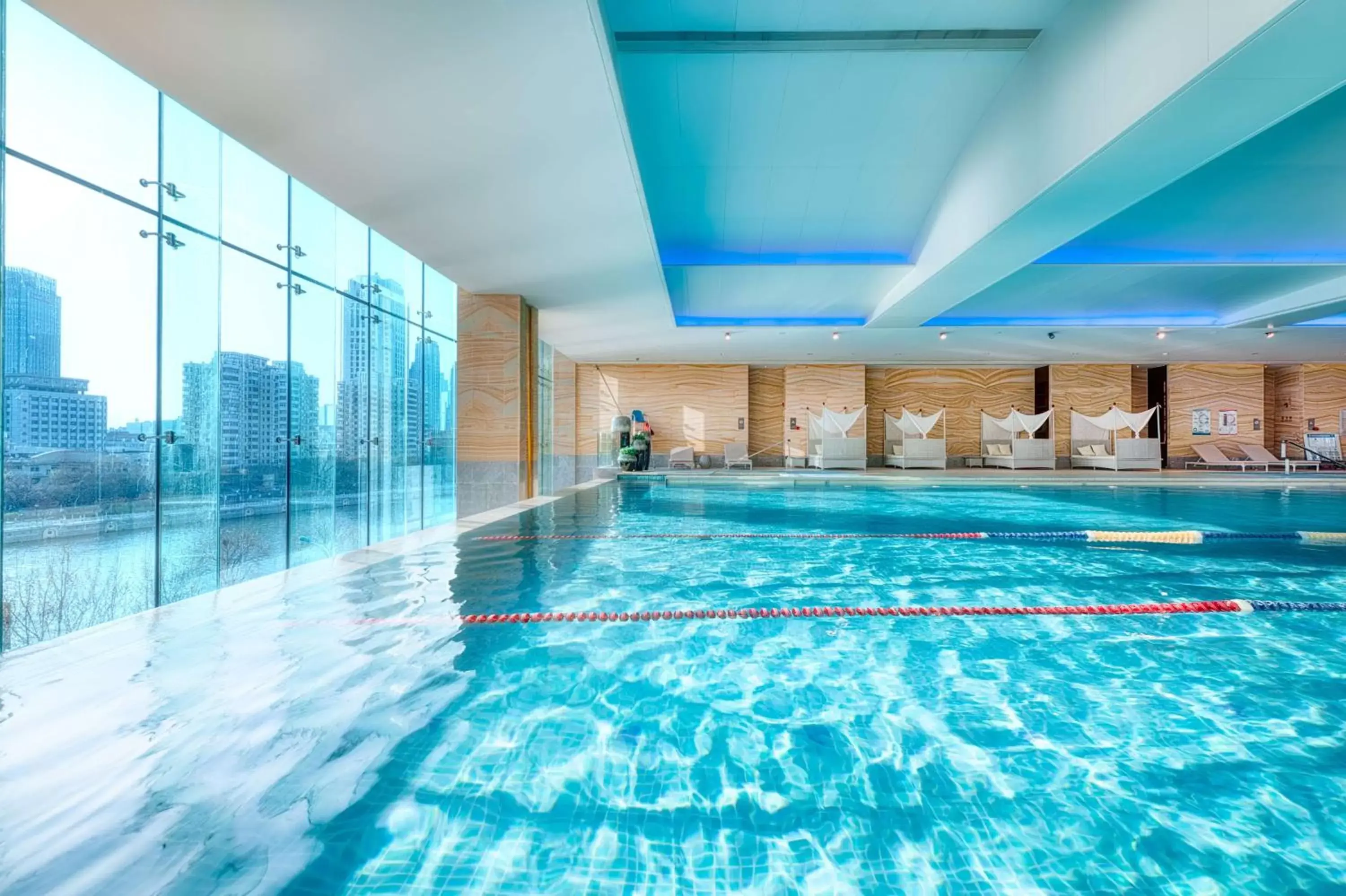 Pool view, Swimming Pool in Shangri-La Tianjin