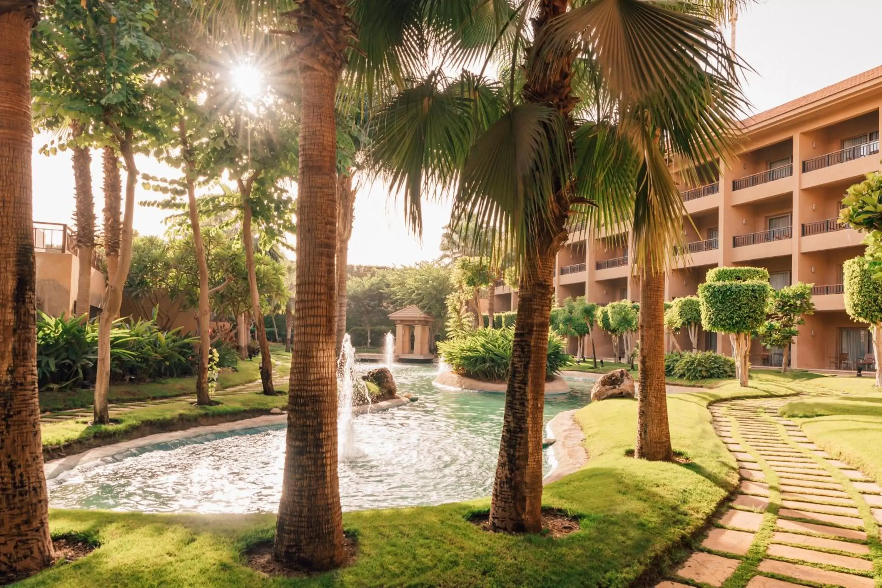 Natural landscape, Garden in Dusit Thani LakeView Cairo