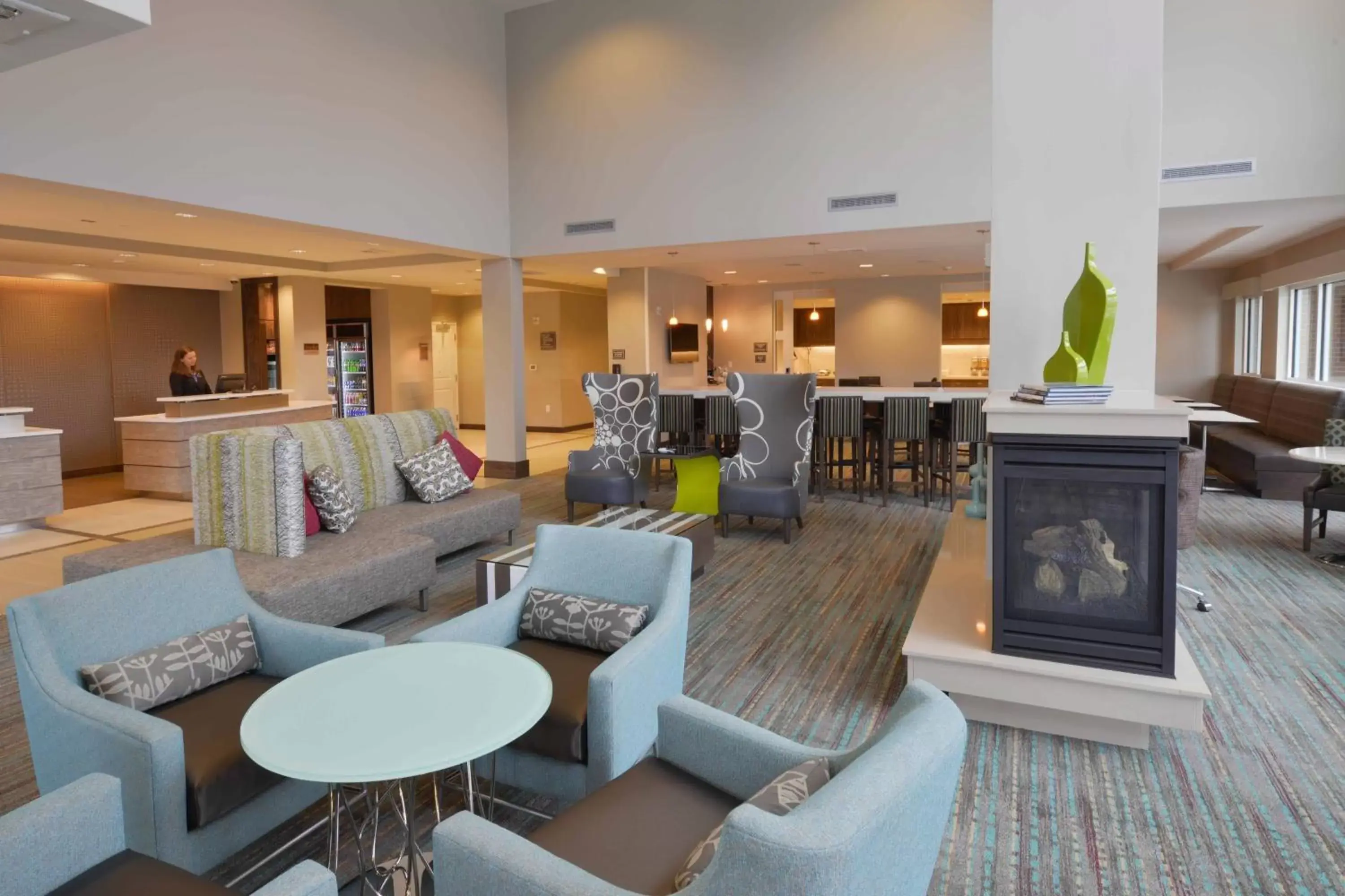 Lobby or reception, Seating Area in Residence Inn by Marriott Omaha Aksarben Village