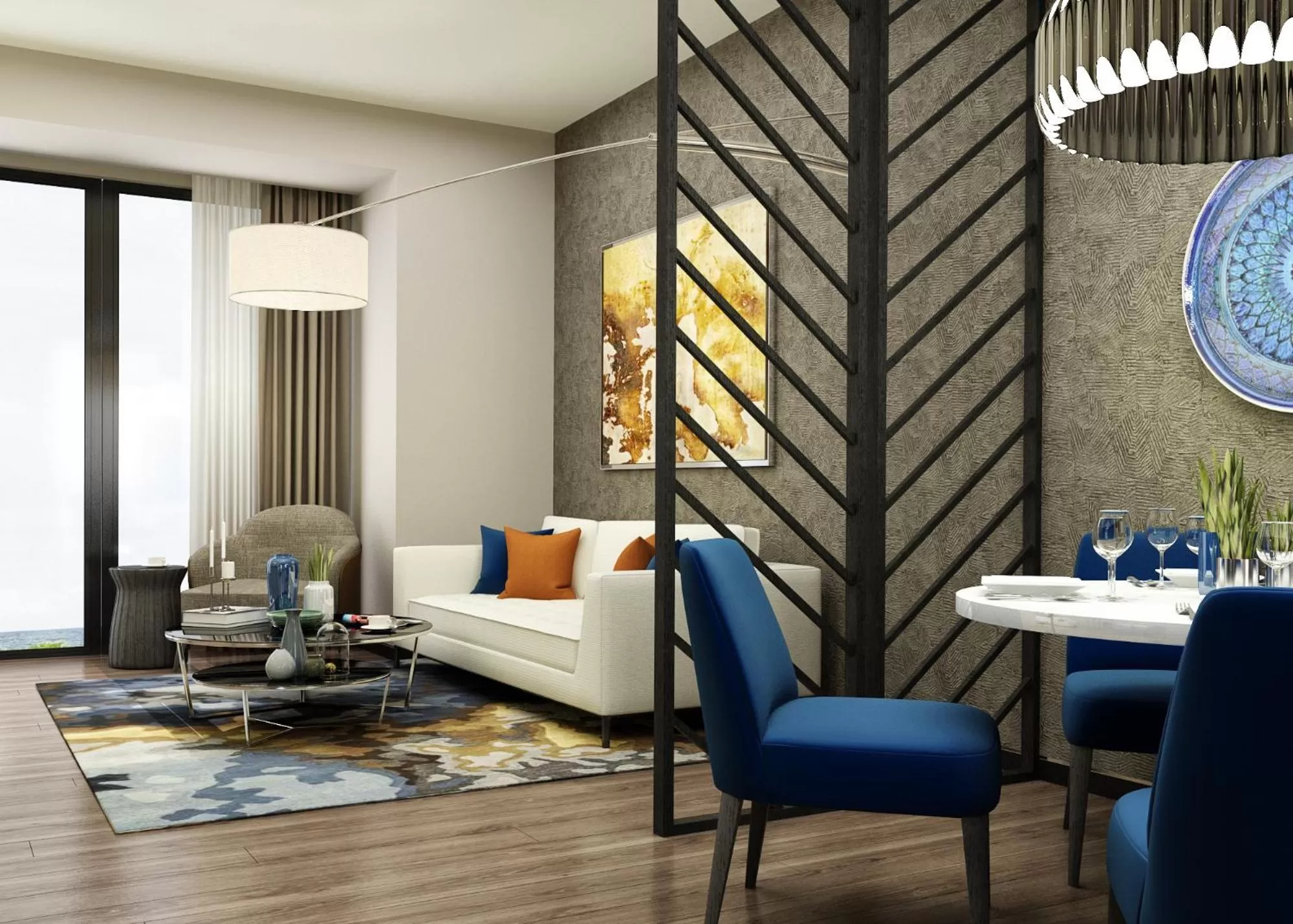 Living room in Elite World Grand Istanbul Küçükyalı