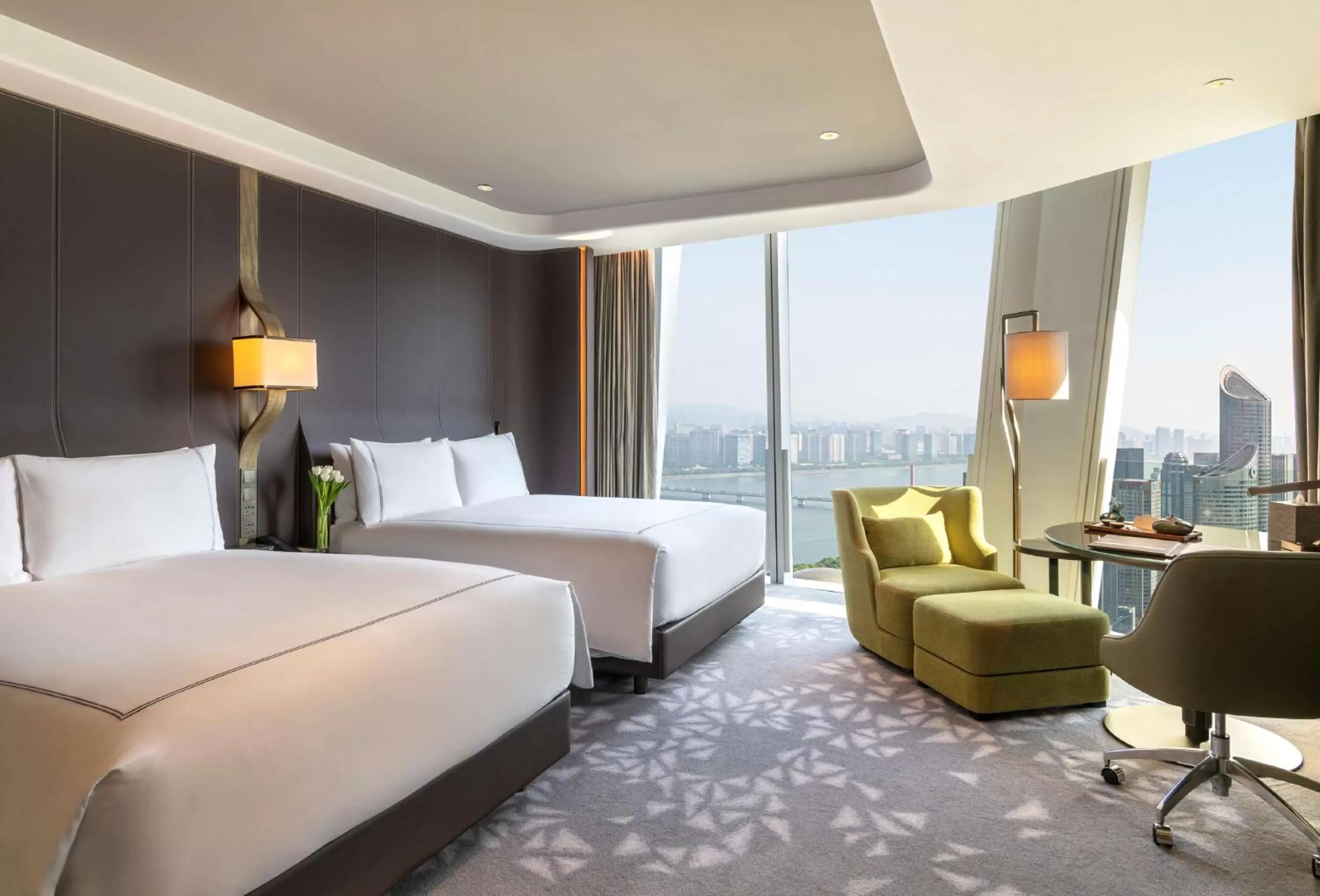 View (from property/room), Bed in Conrad Hangzhou