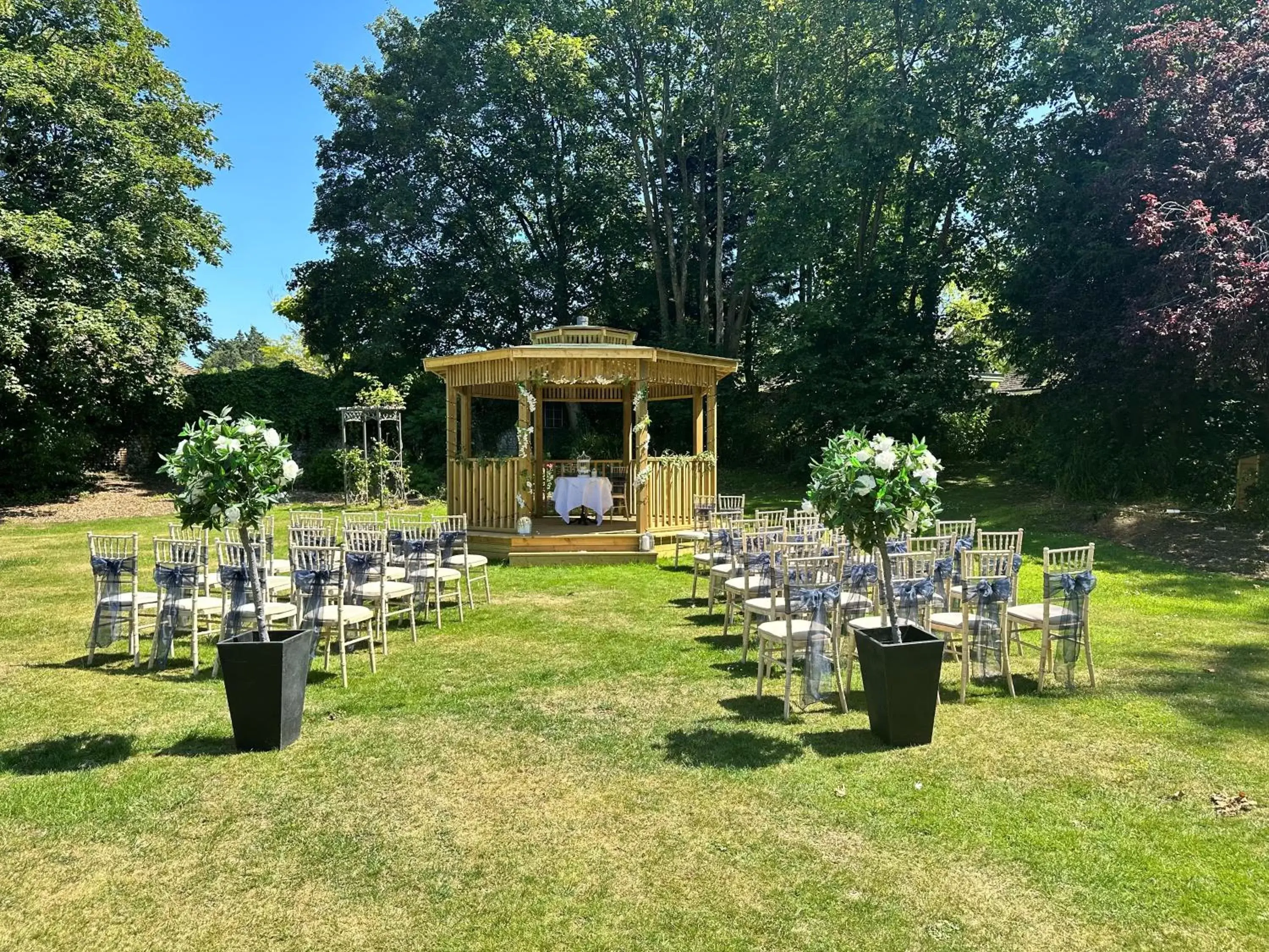 wedding, Garden in Findon Manor Hotel