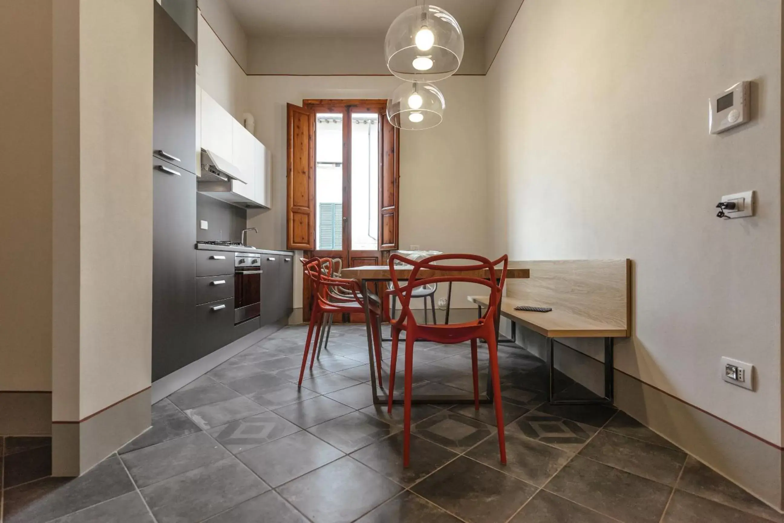 Kitchen or kitchenette, Seating Area in Residenza Cavour