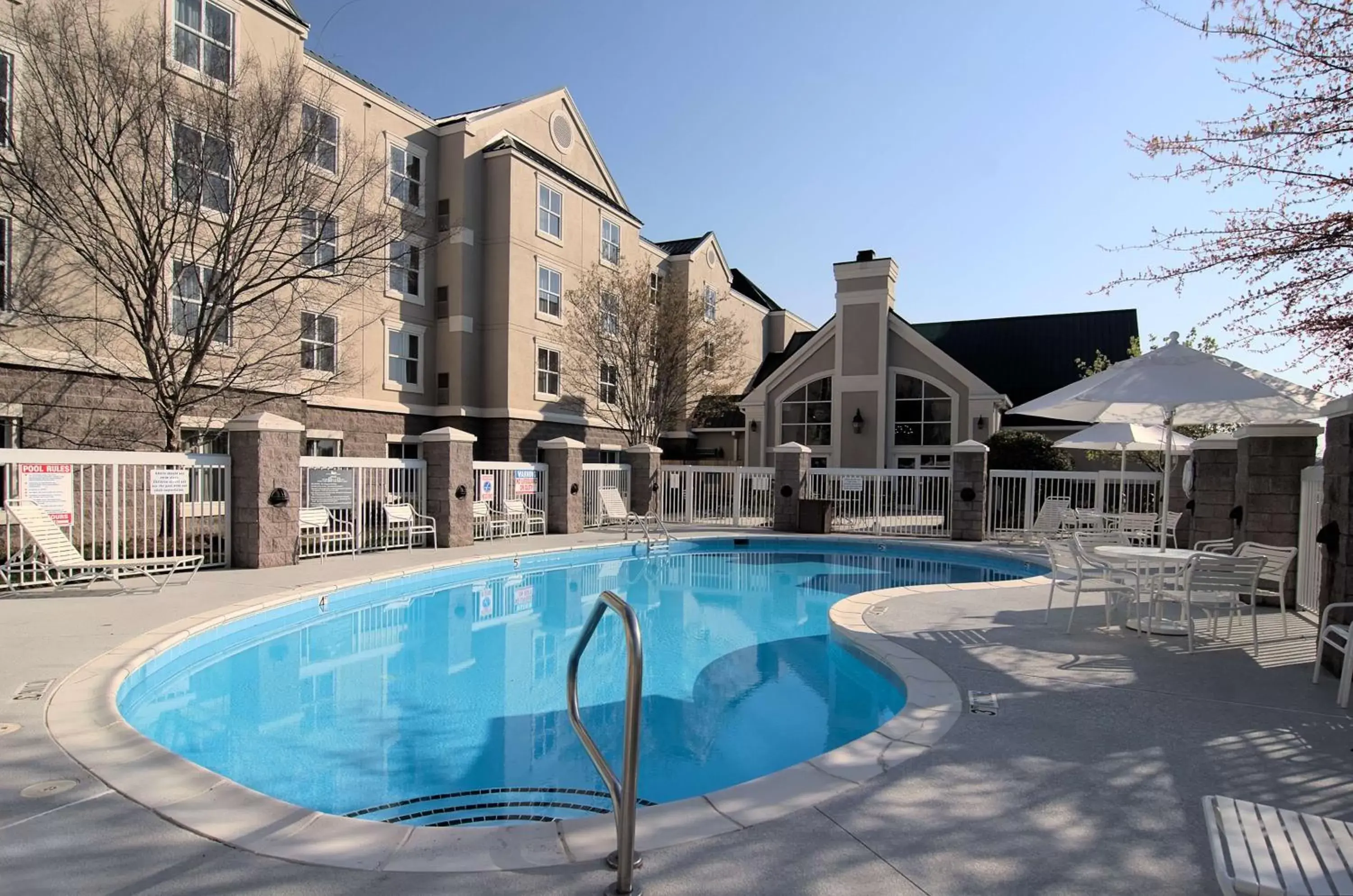 Pool view, Property Building in Homewood Suites Durham-Chapel Hill I-40