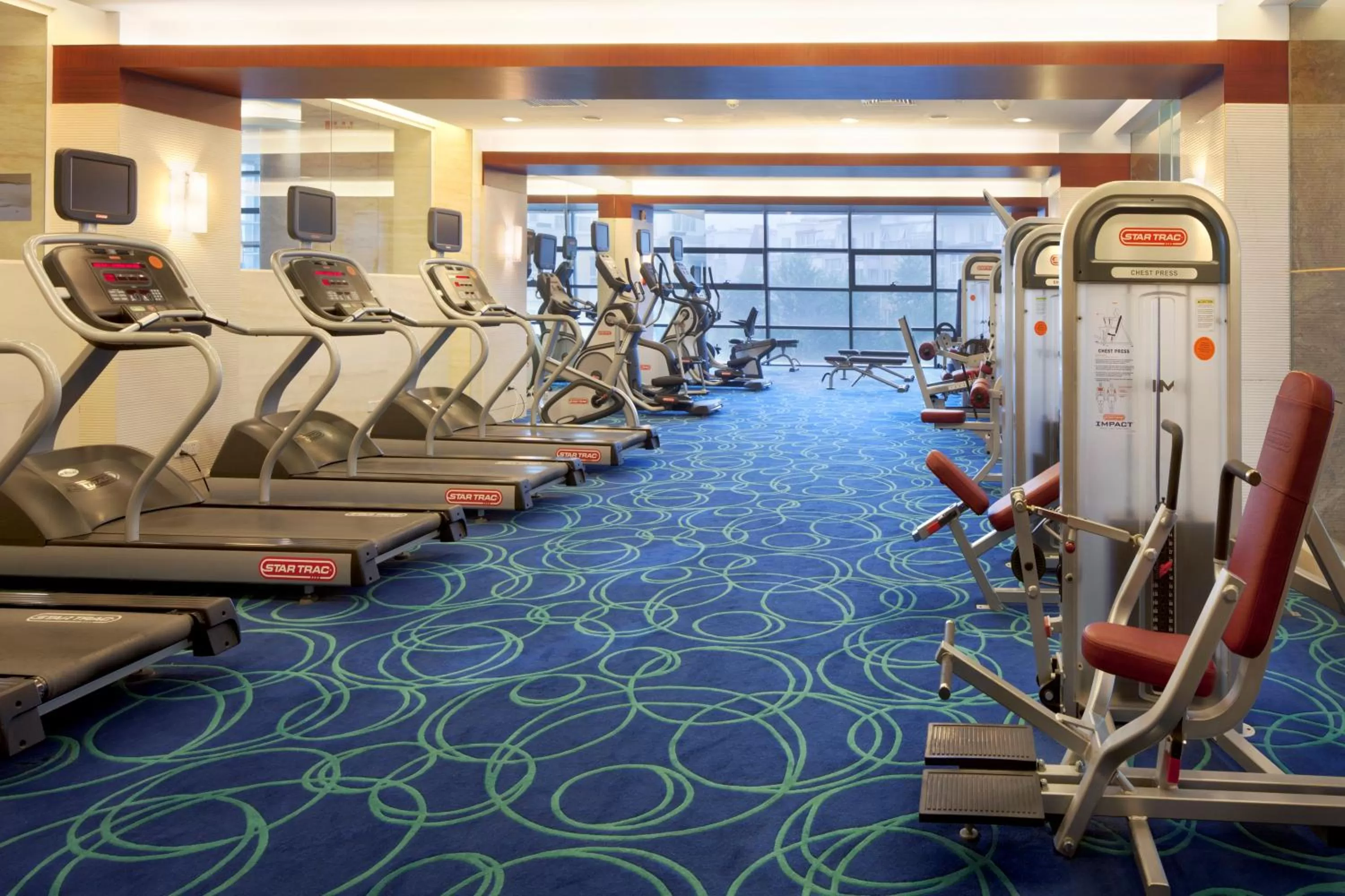 Fitness centre/facilities in Crowne Plaza Beijing International Airport by IHG