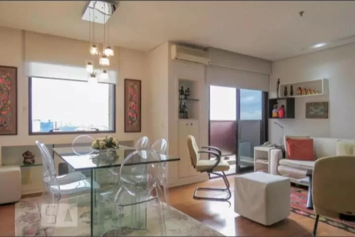 Seating Area in Flat no Itaim Bibi