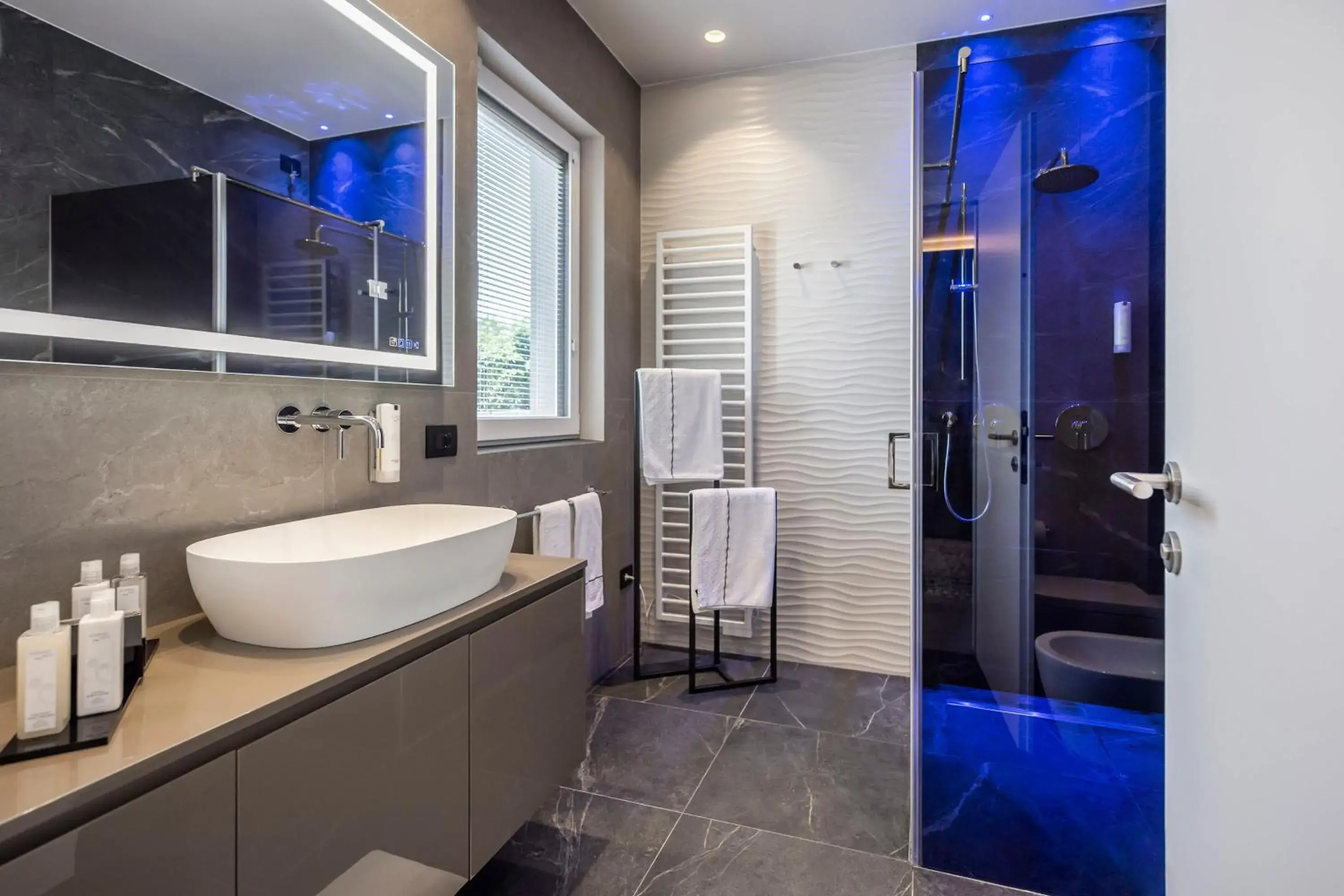 Shower, Bathroom in Quellenhof Luxury Resort Lazise