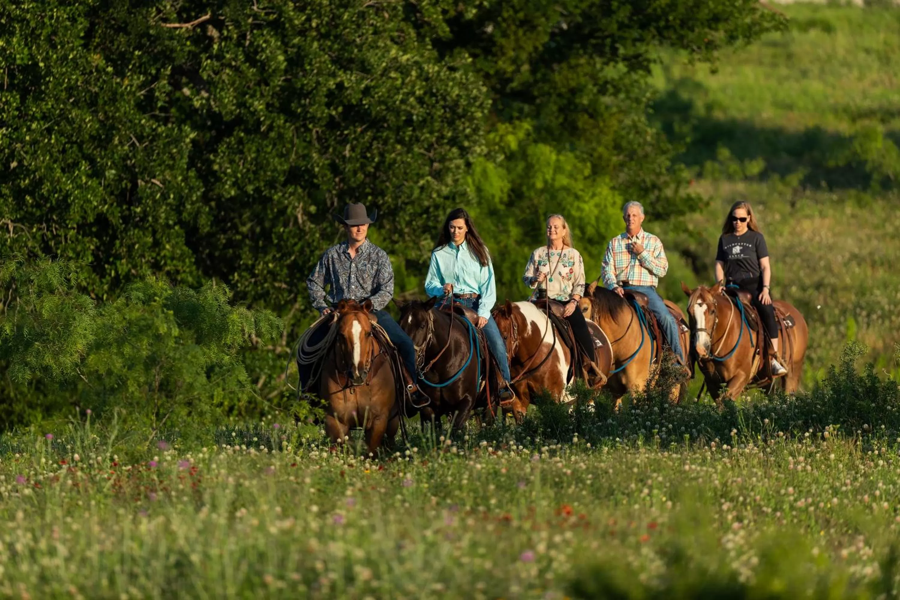 People, Horseback Riding in Wildcatter Ranch and Resort