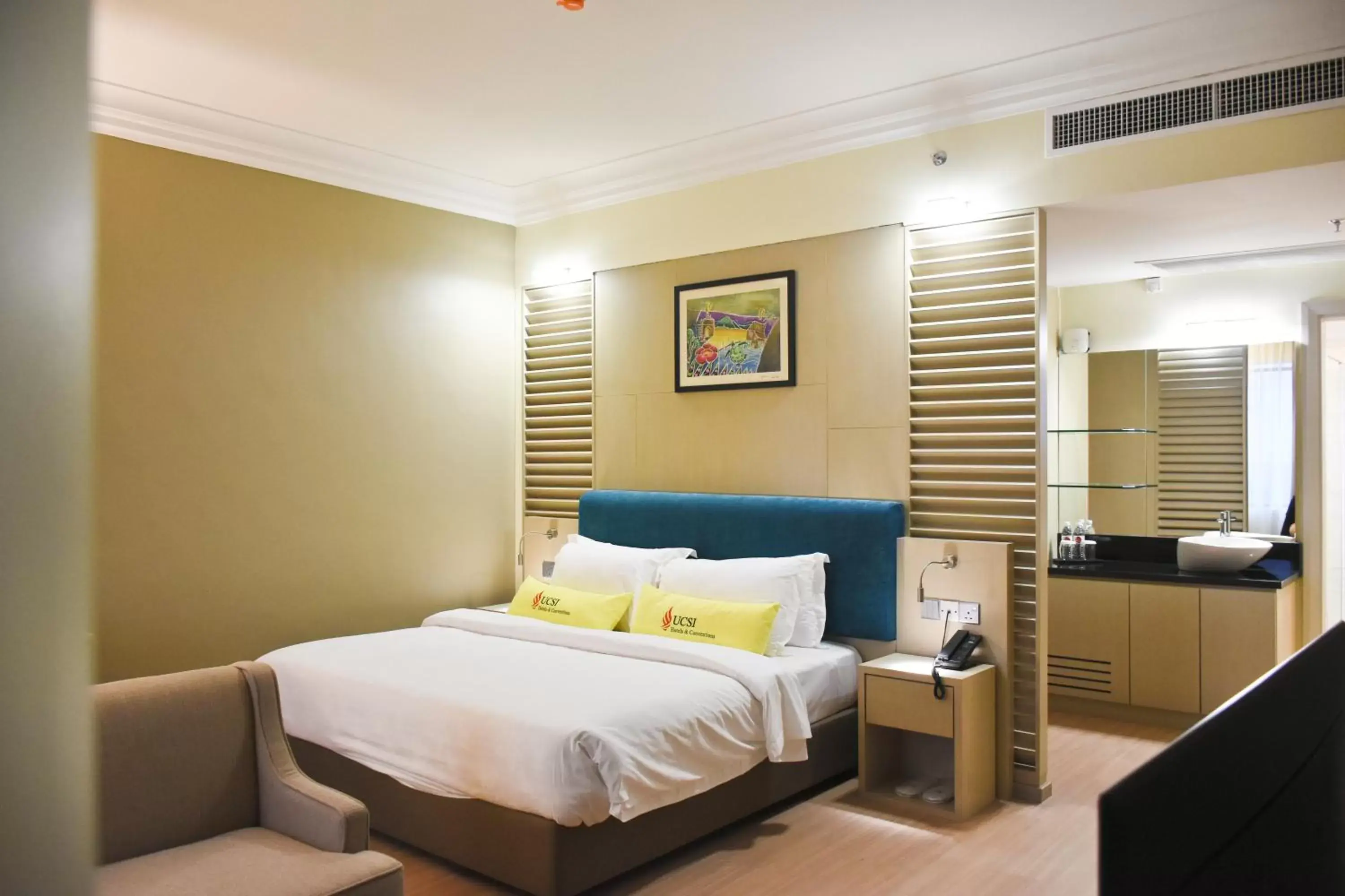 Bed in UCSI Hotel Kuching