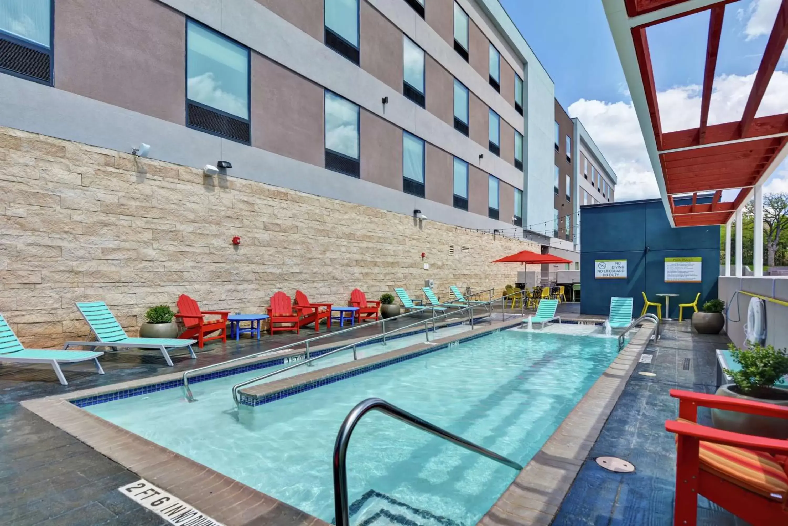 Pool view, Swimming Pool in Home2 Suites By Hilton Bedford Dfw West