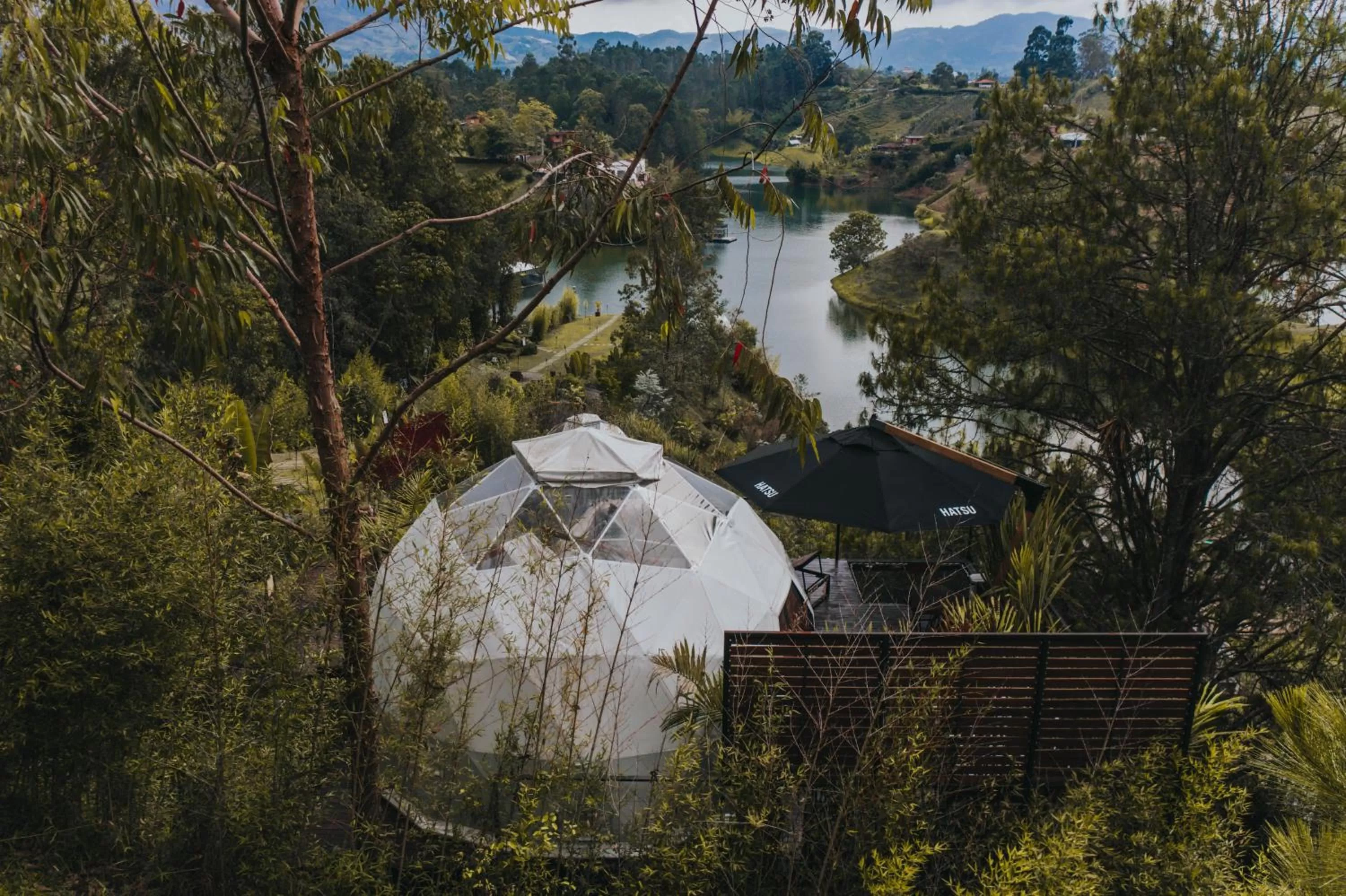 Bird's eye view in Domus Glamping Guatapé