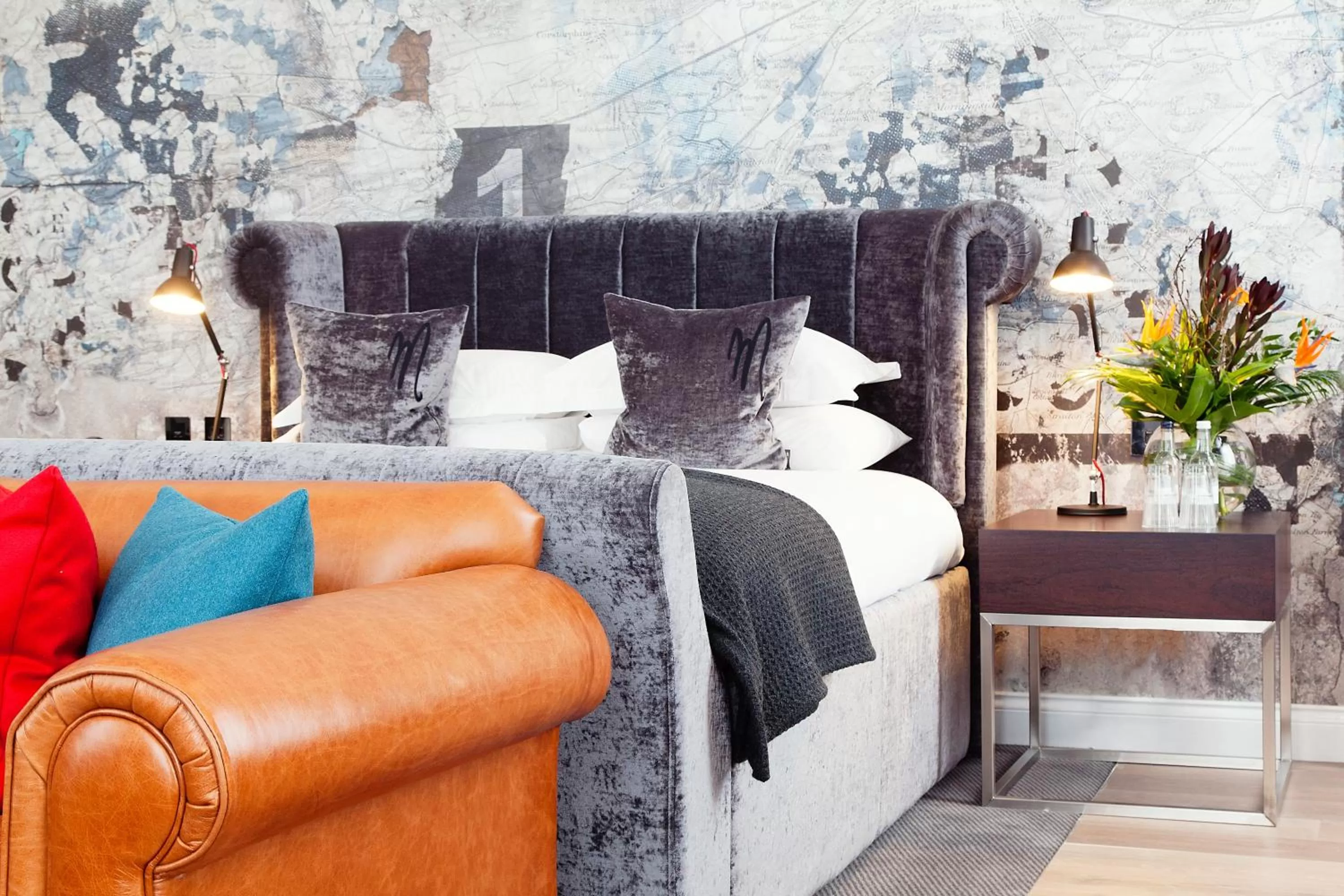 Bedroom, Bed in Malmaison Edinburgh