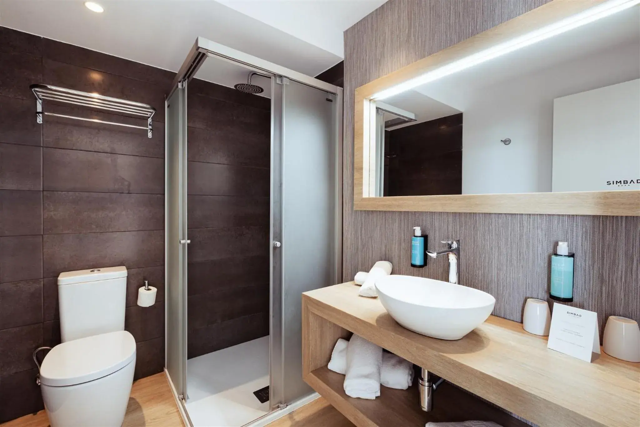 Shower, Bathroom in Hotel Simbad Ibiza & Spa