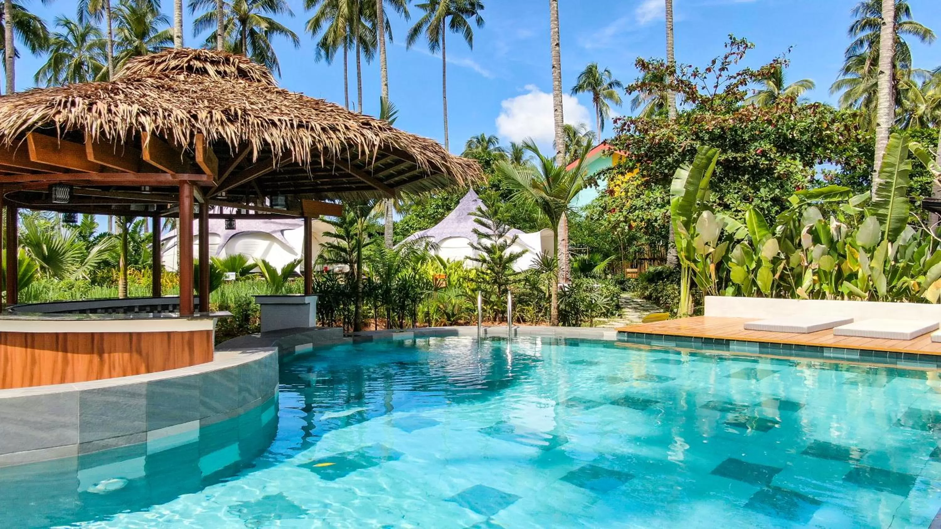 Swimming pool in Nacpan Beach Glamping Managed by H Hospitality Group