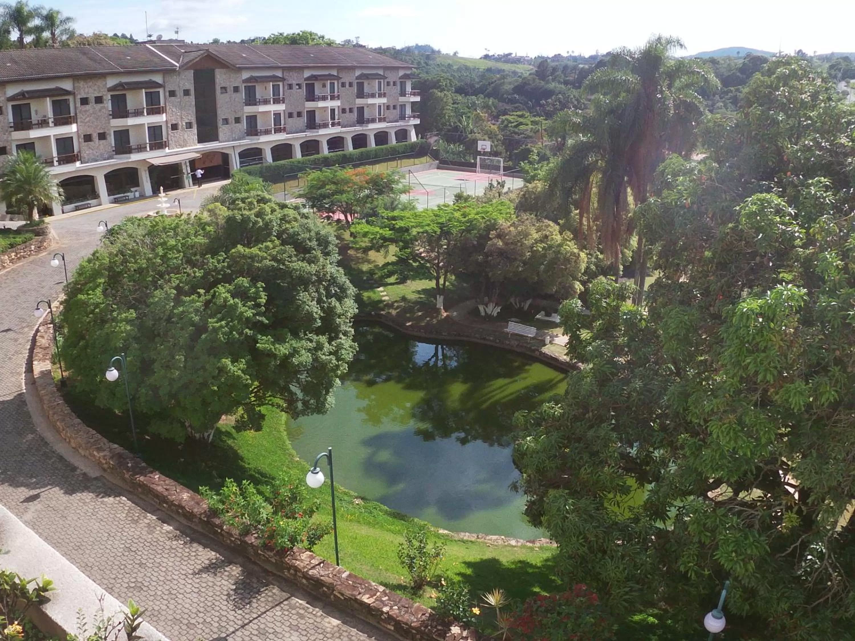 Garden view, Bird's-eye View in Condomínio Flat Piemonte