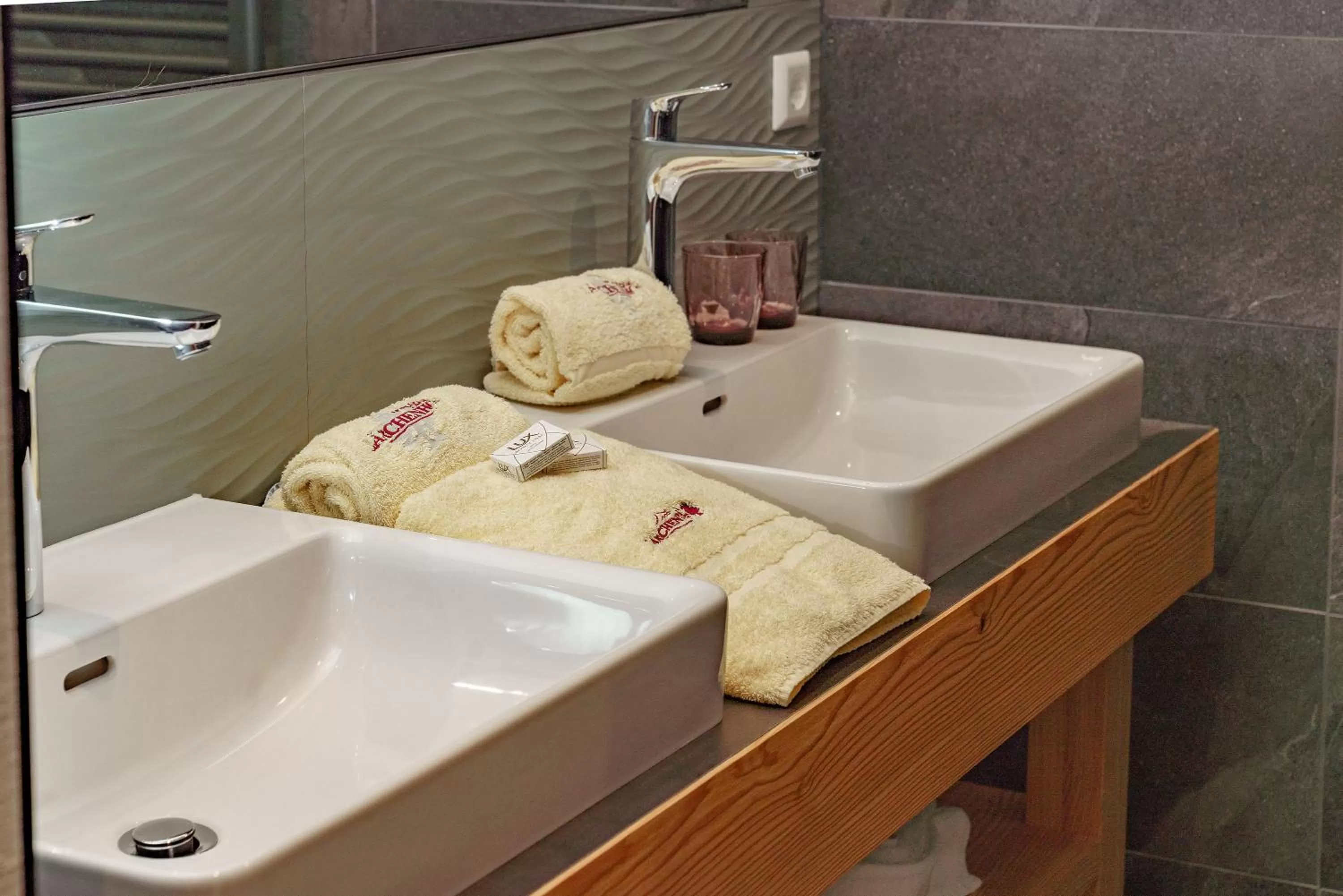 Bathroom in Naturhotel Lärchenhof