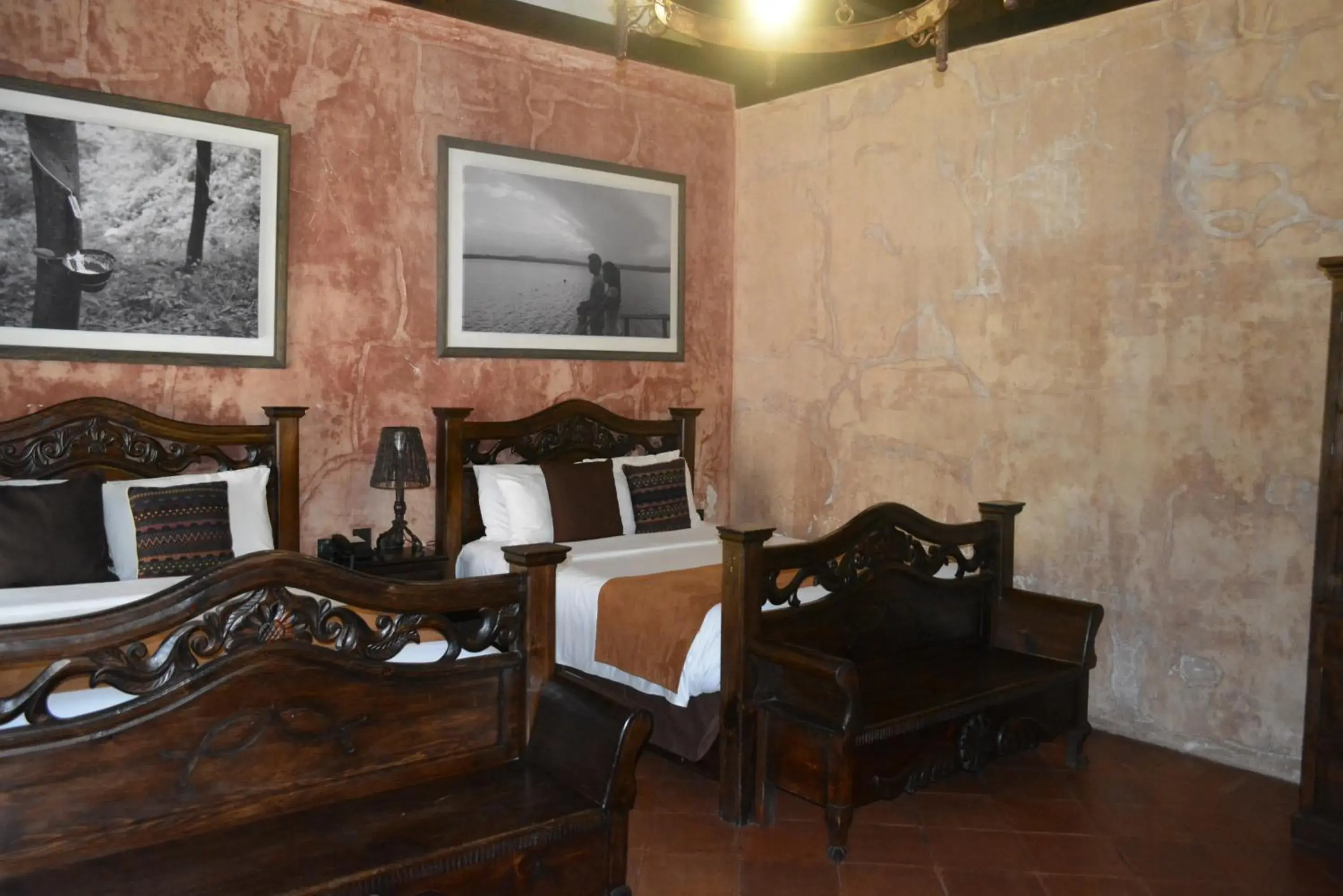 Decorative detail, Seating Area in Los Olivos Boutique Hotel Antigua Guatemala