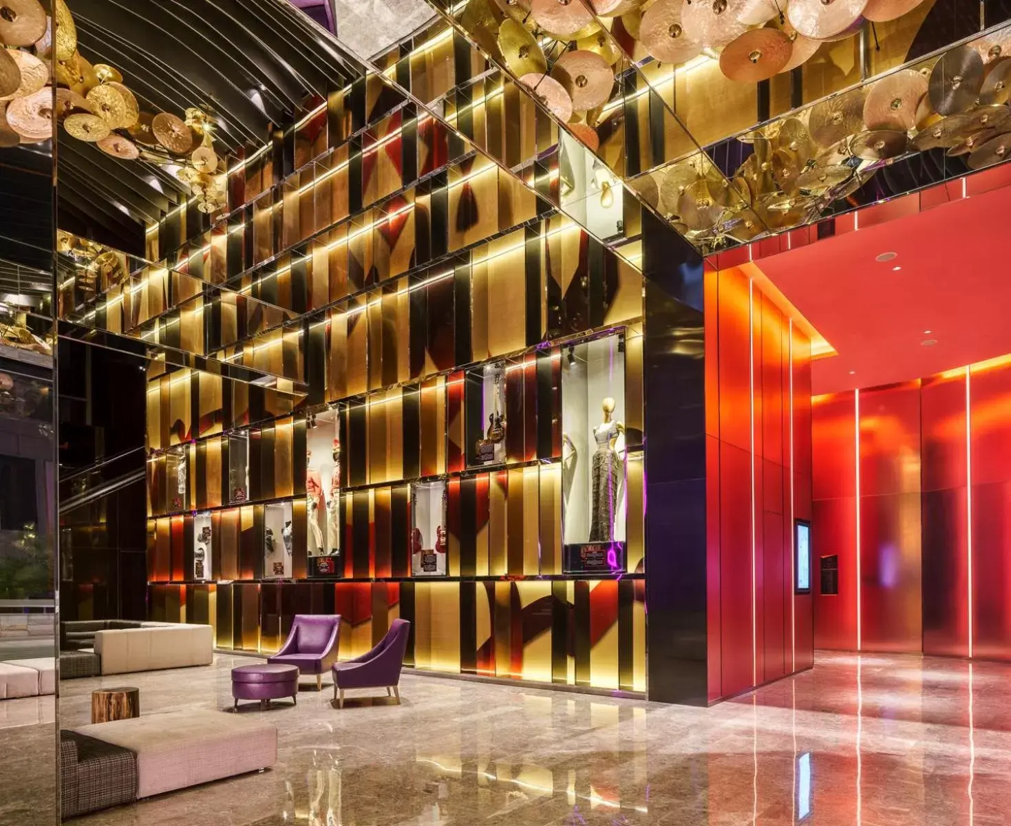 Facade/entrance in Hard Rock Hotel Shenzhen