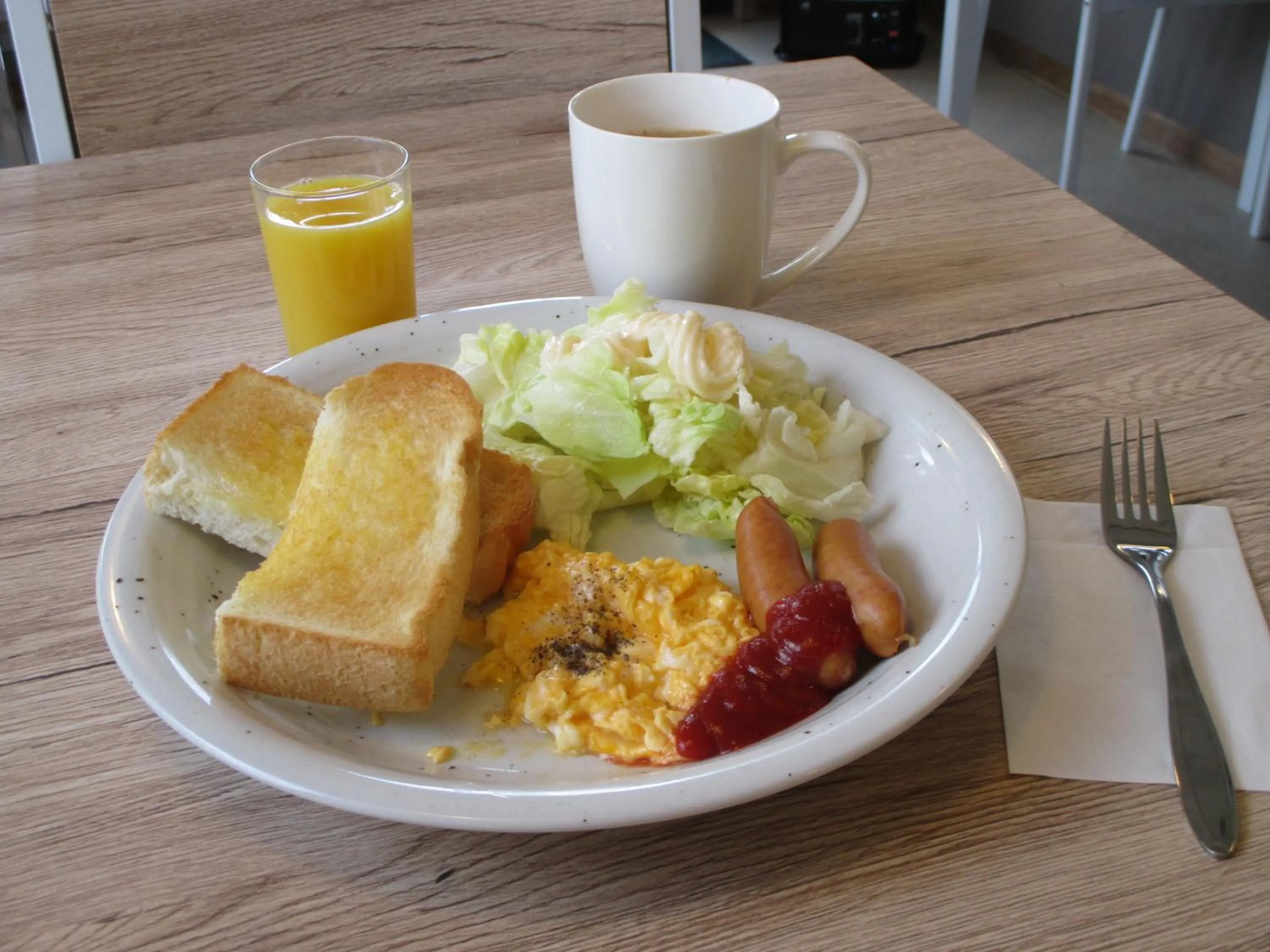 American breakfast in Jemsty Inn Hakone Ashinoko