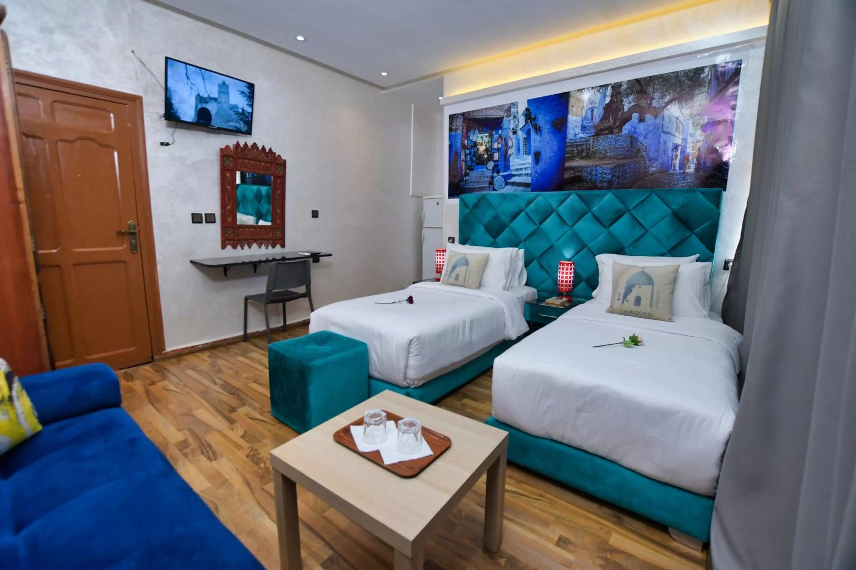 Bed in Hotel Dar Annasr