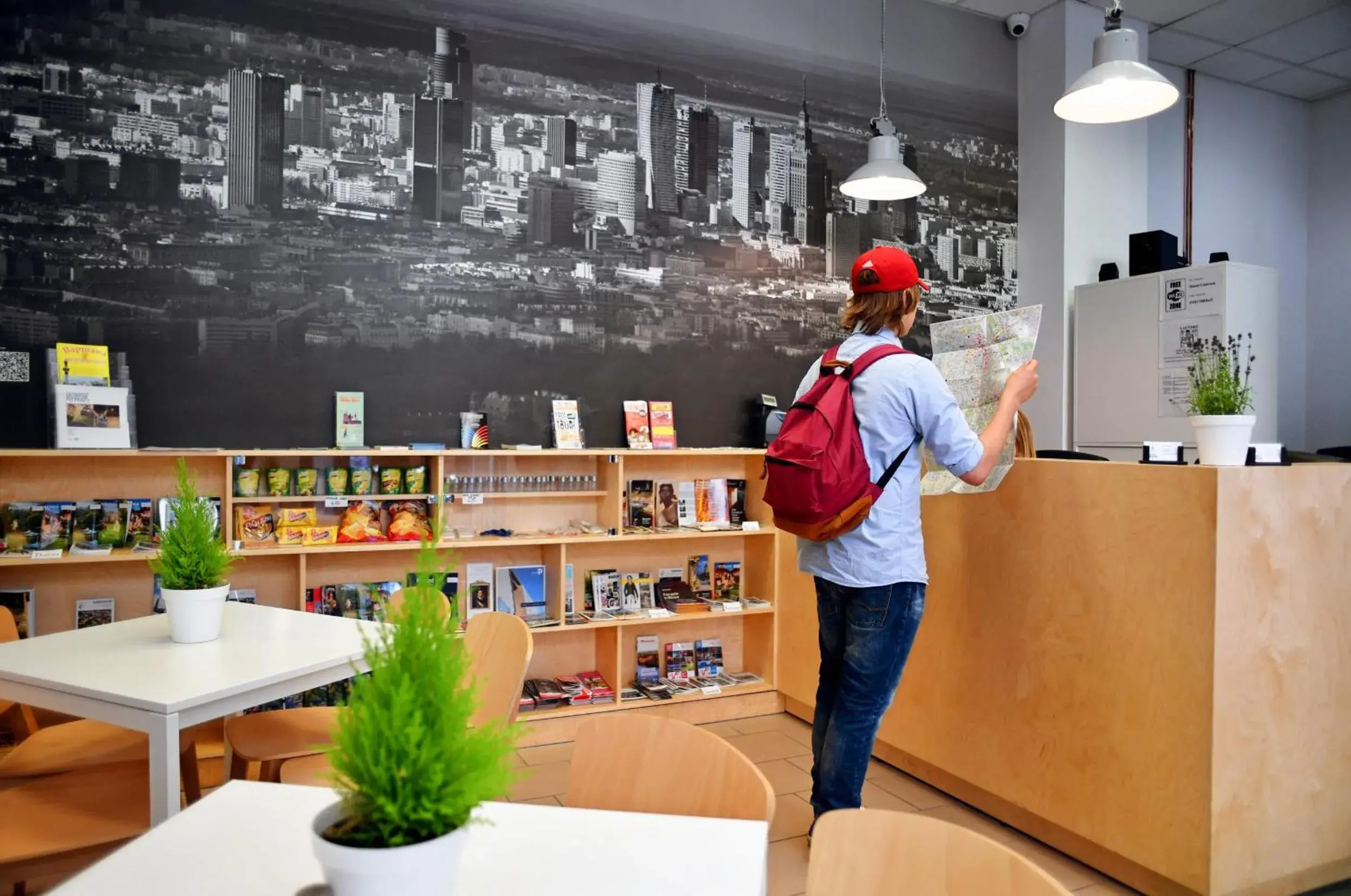 Lobby or reception, Staff in Warsaw Hostel Centrum