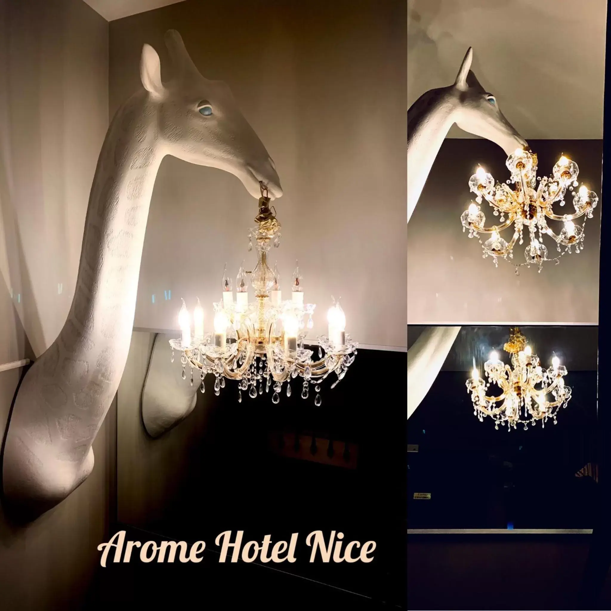 Decorative detail in Arome Hotel