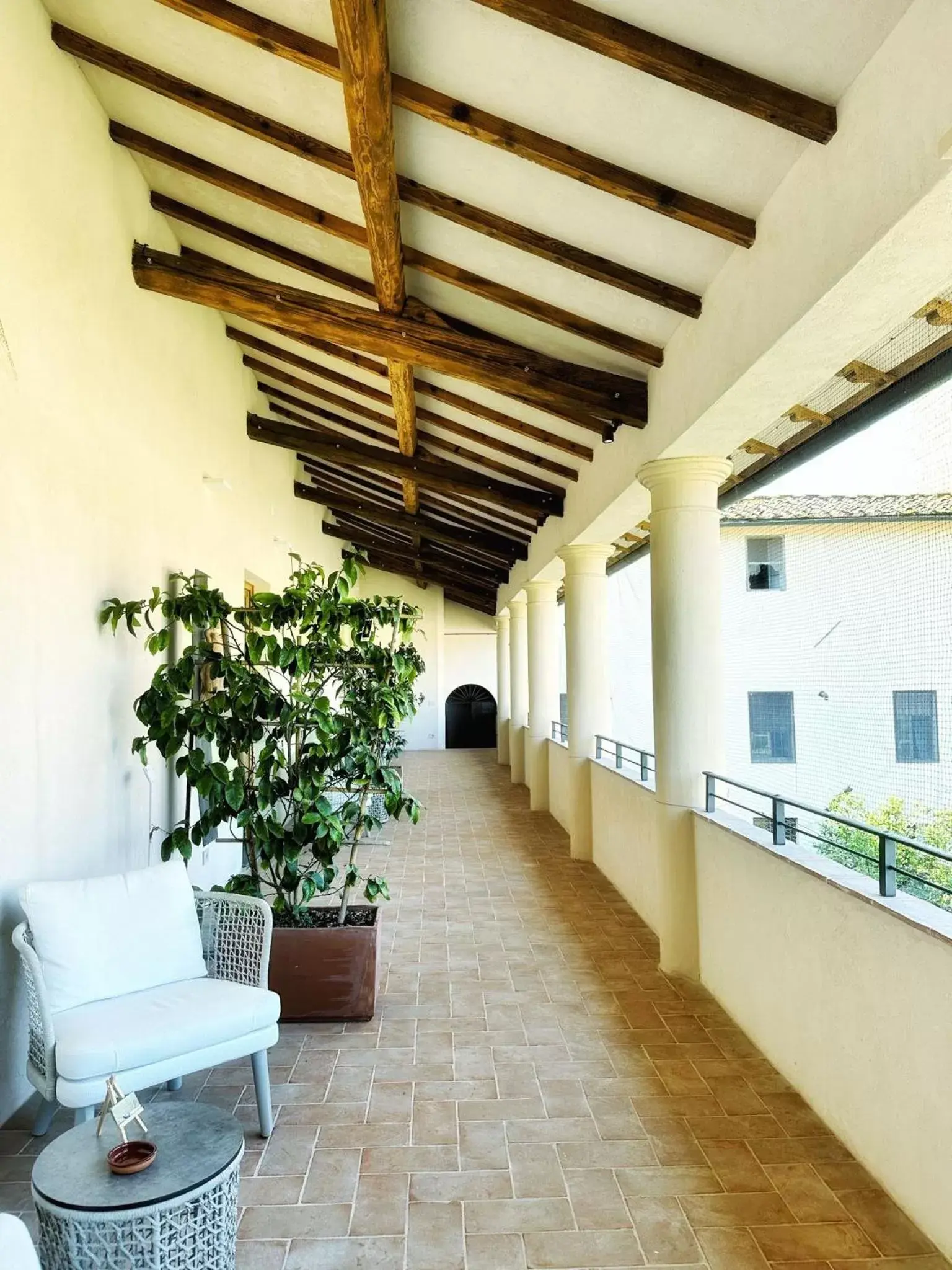 Balcony/Terrace in Badia Giulia Prestigious Historical B&B