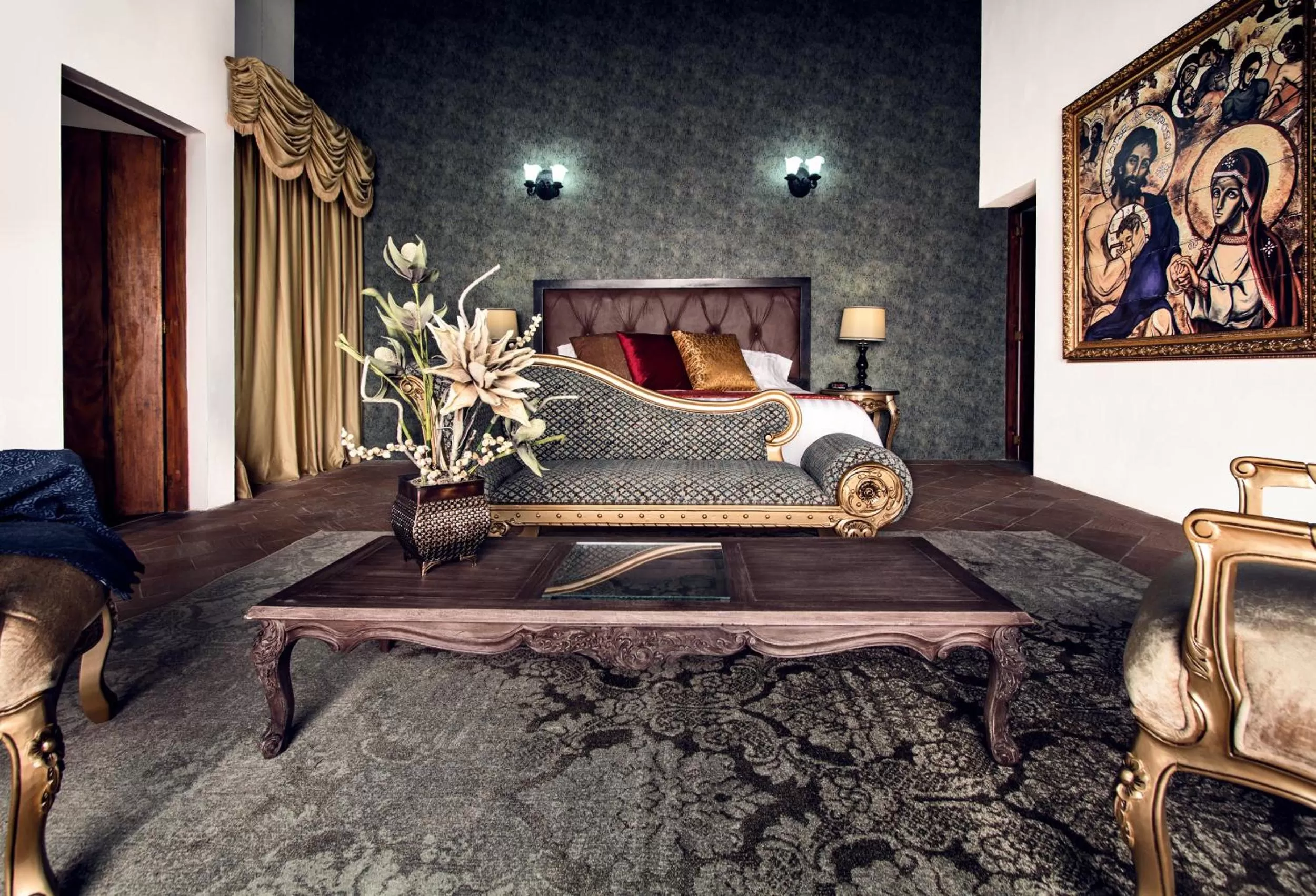 Bed in Hotel Doña Manuela