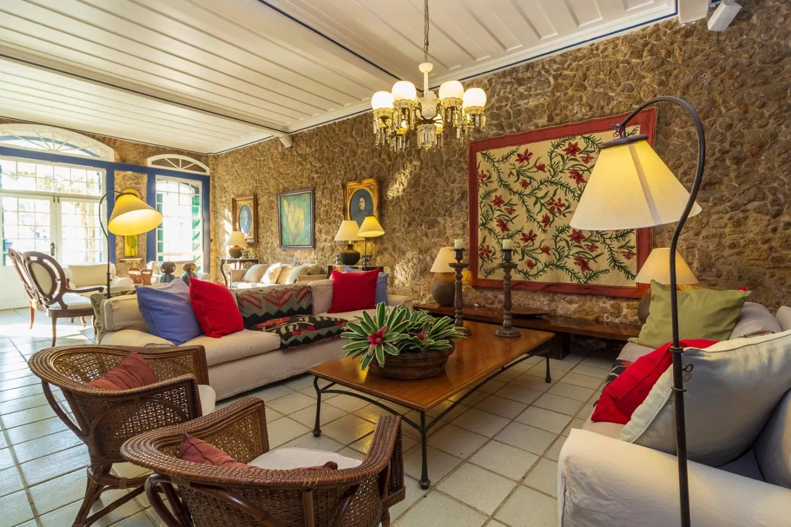 Living room in Pousada Porto Imperial