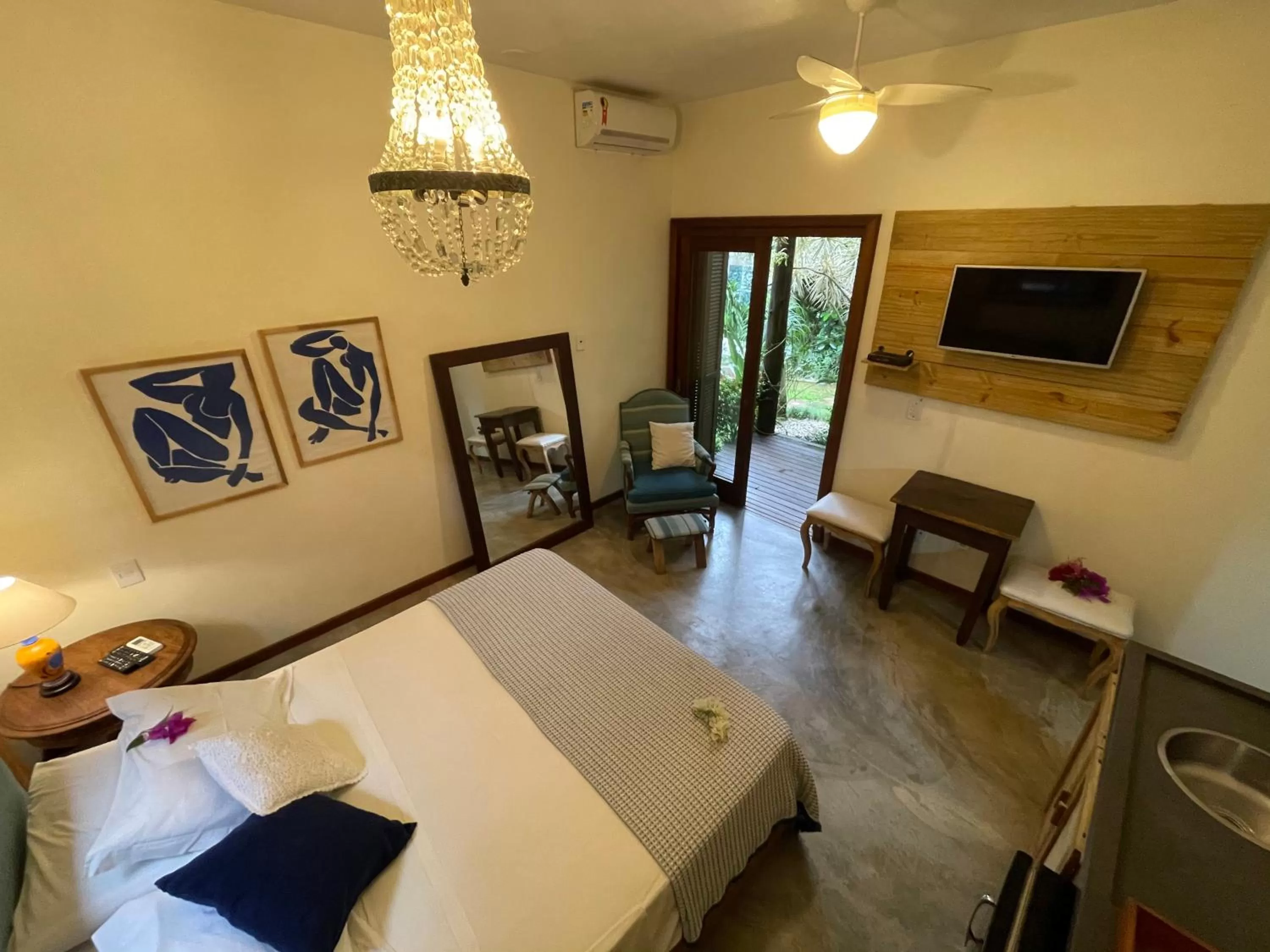 Bedroom, Bed in Pousada Santarina