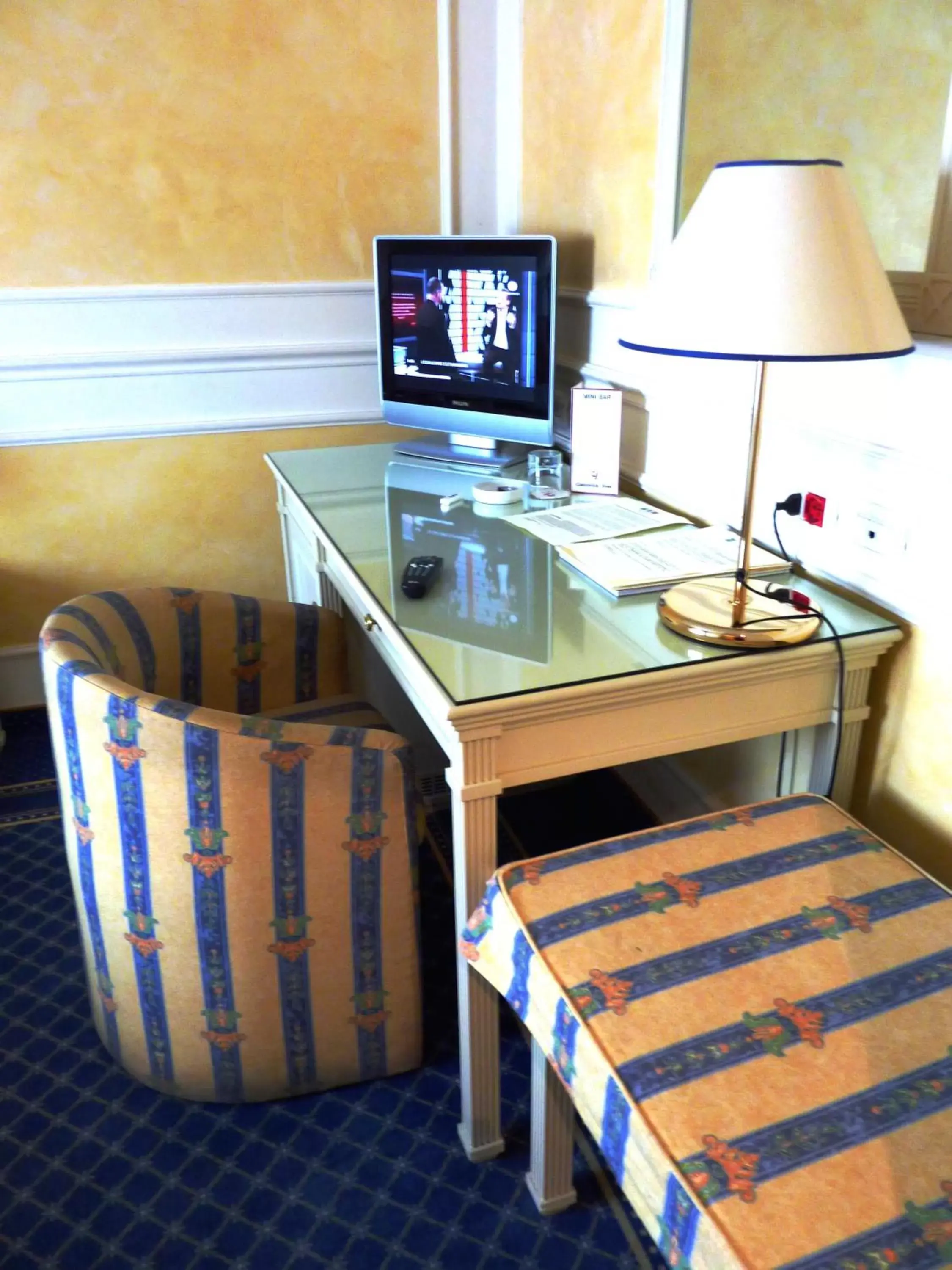 Decorative detail, TV/Entertainment Center in Hotel Continental Brescia