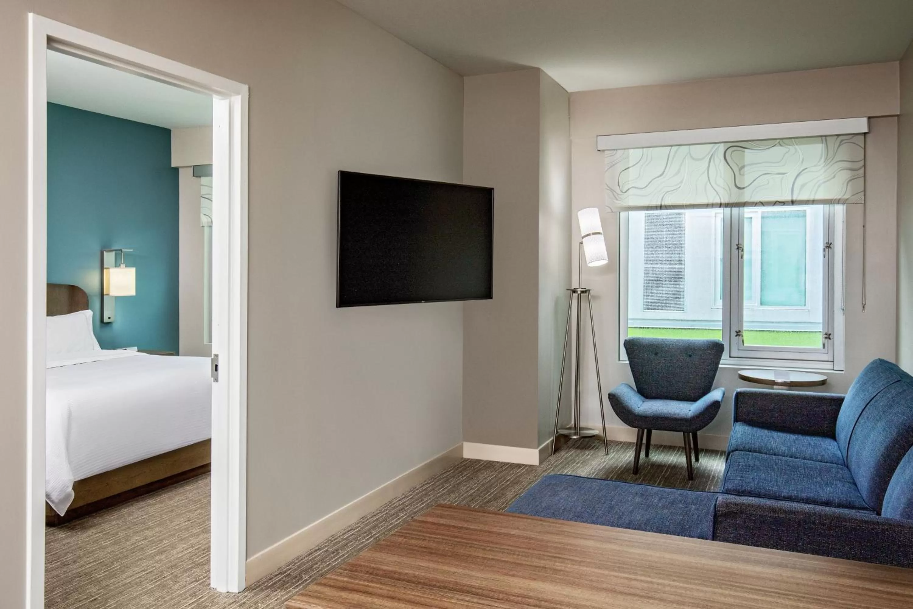 Bedroom, Bed in Element Hampton Peninsula Town Center