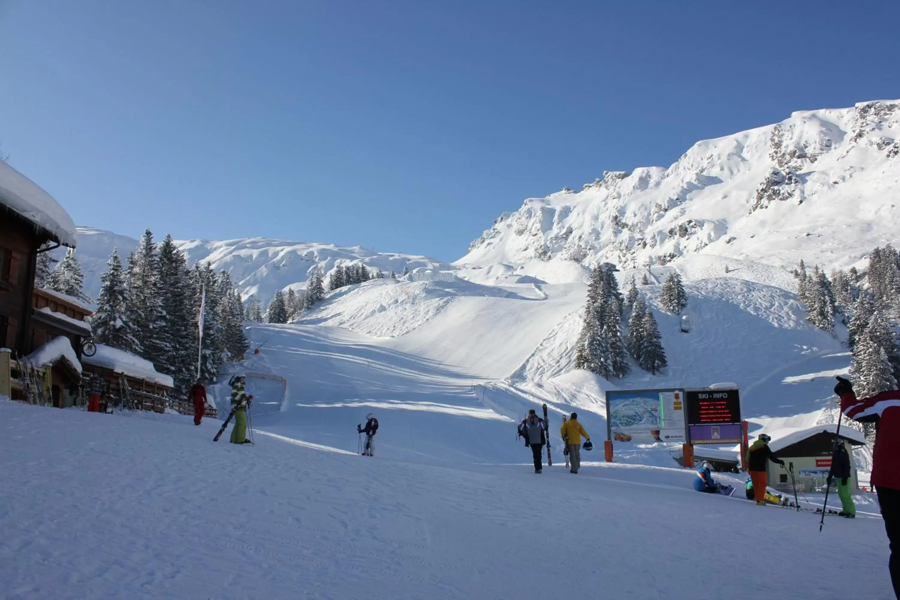 Natural landscape, Winter in Swiss Heidi Hotel