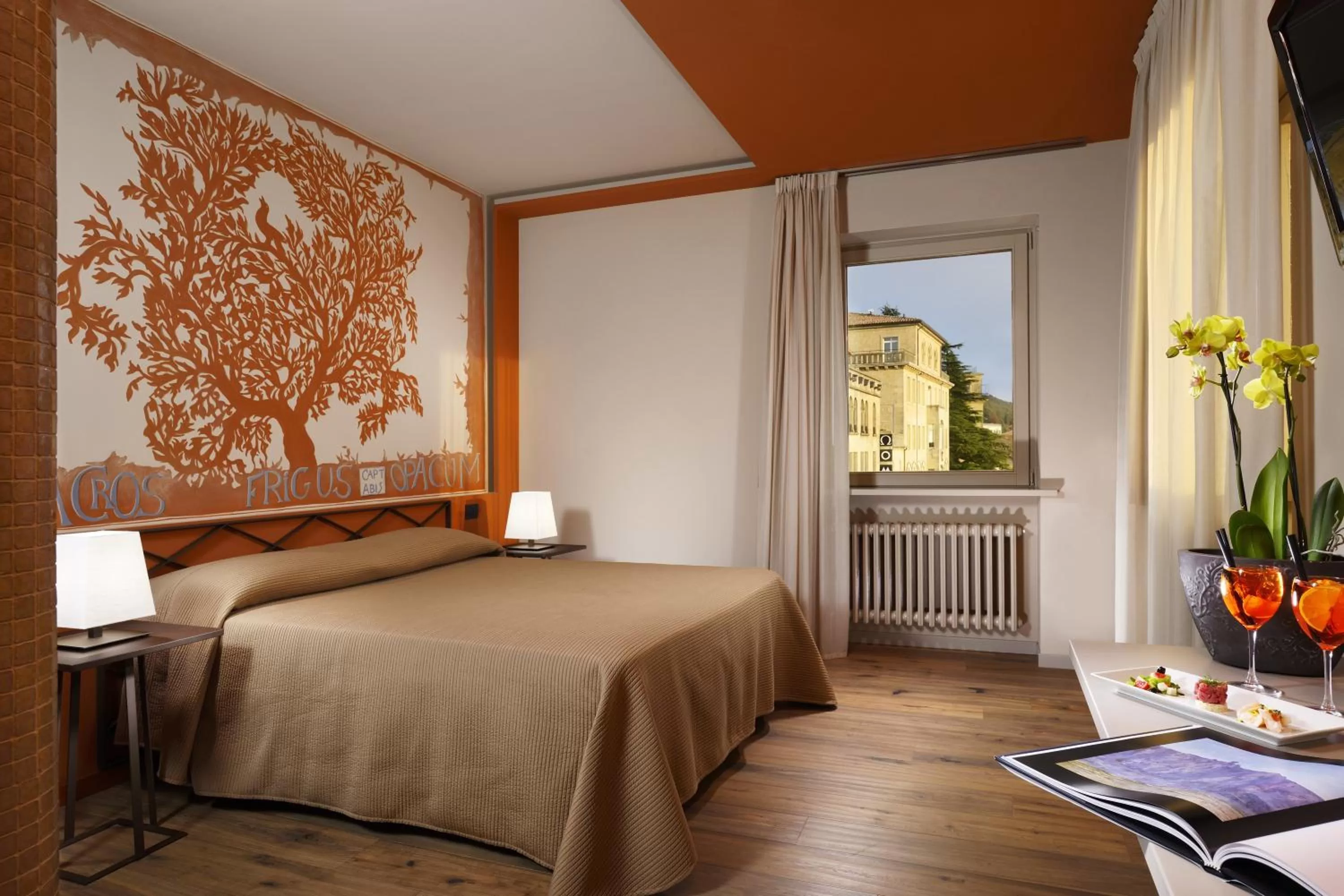 Bedroom, Bed in Titano Suites